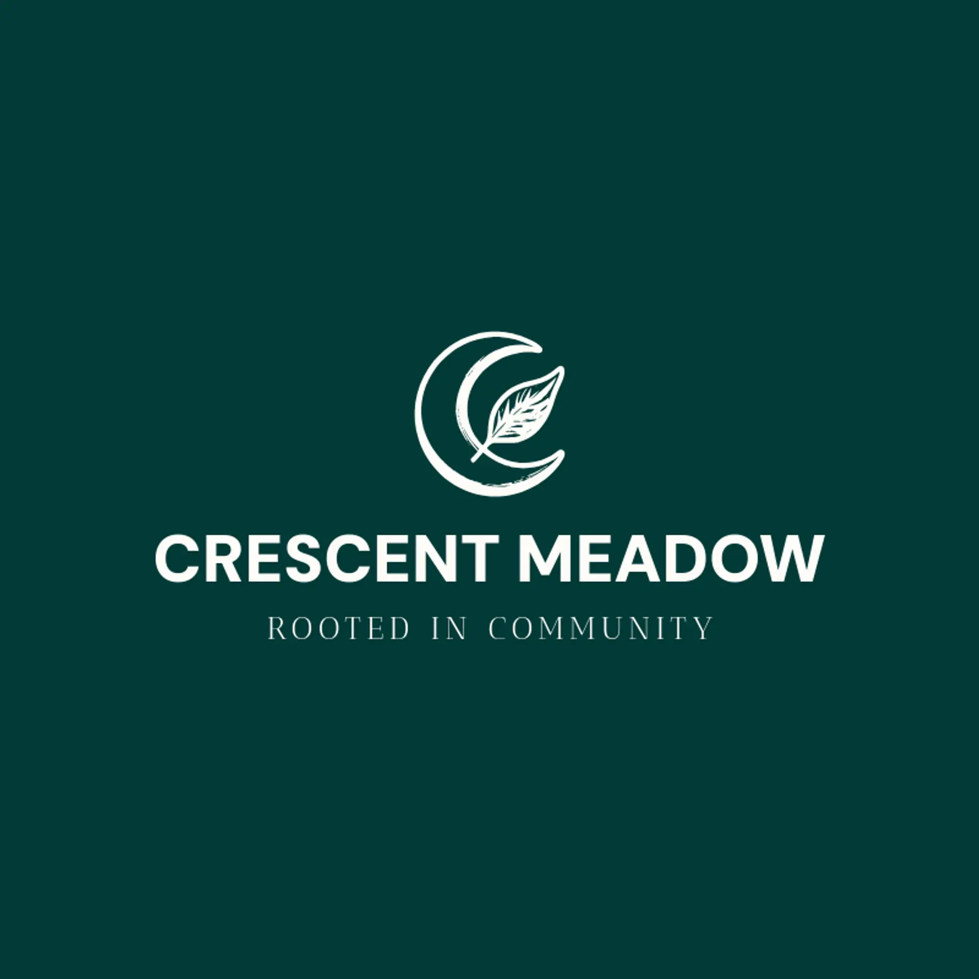 Crescent Meadow logo for islamic