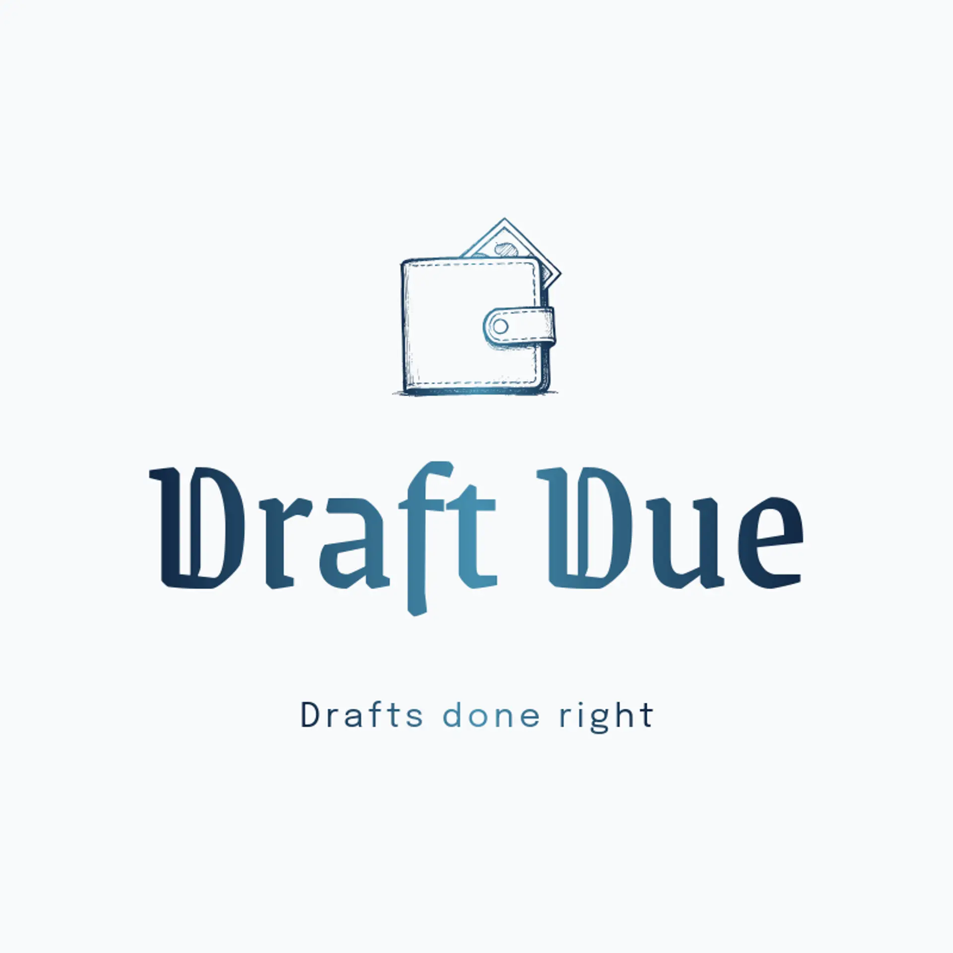 Draft Due logo for bill