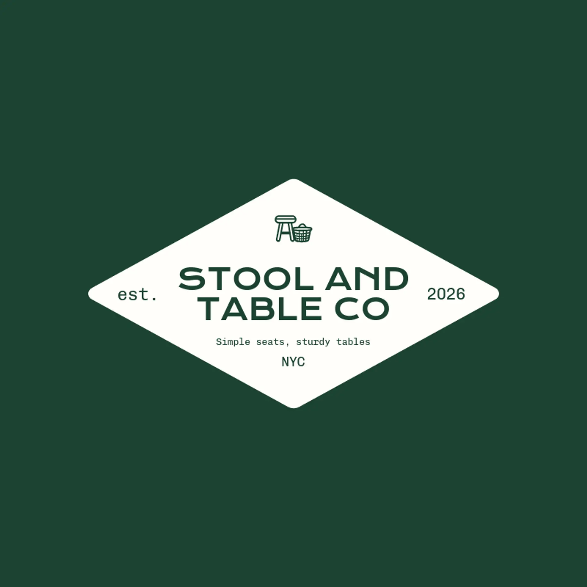 Stool and Table Co logo for furniture