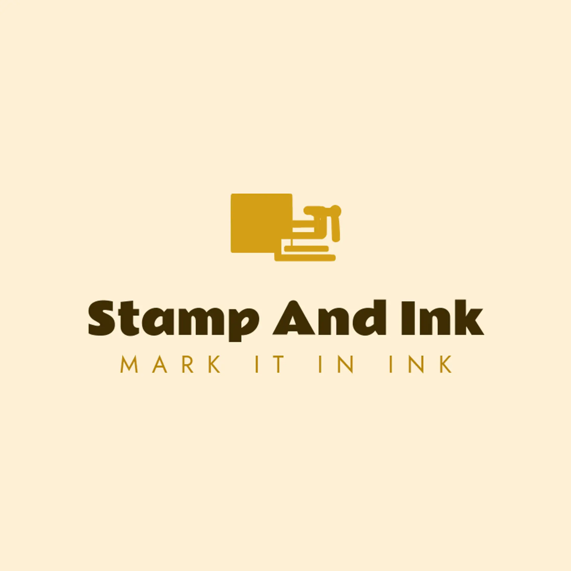 Stamp and Ink logo for printing press