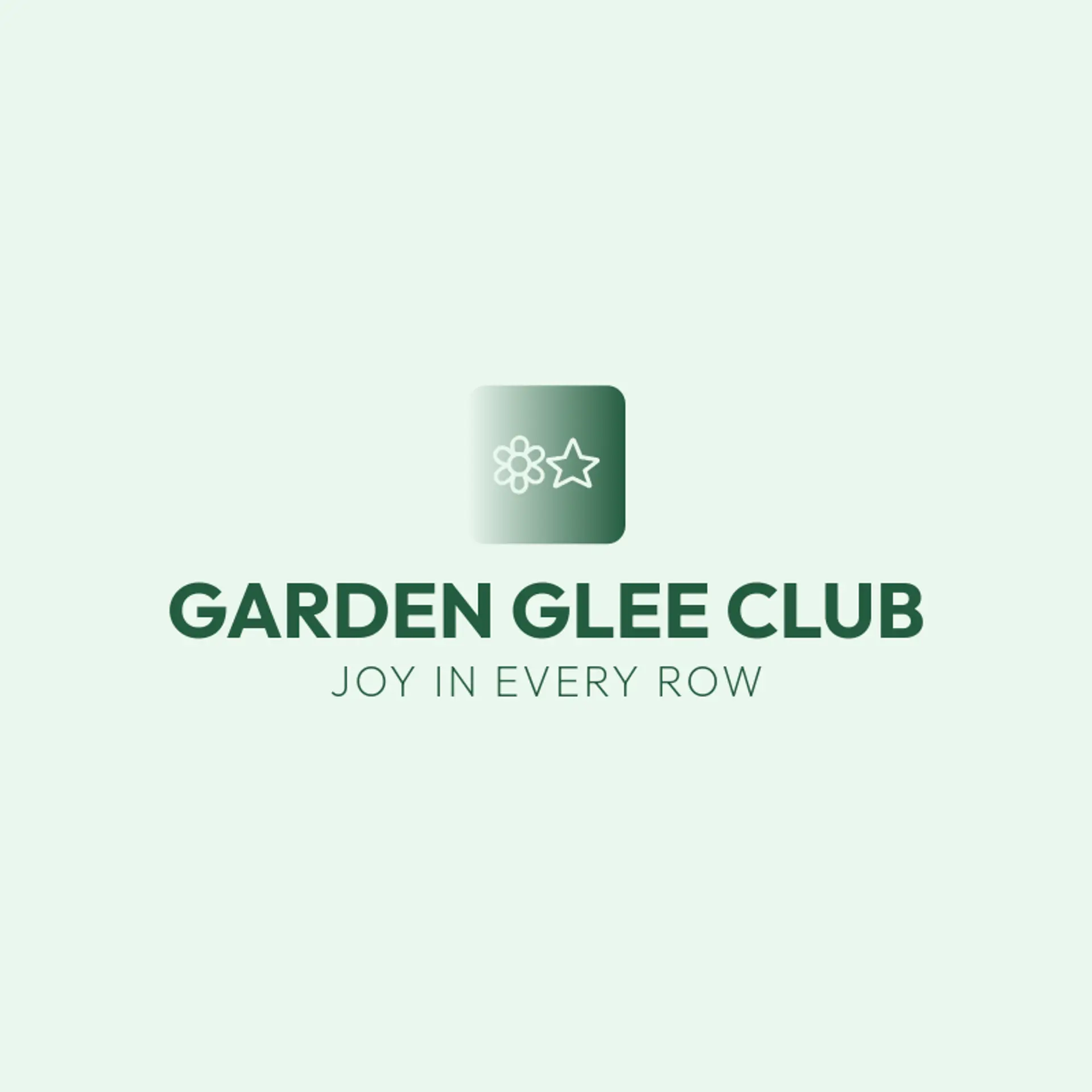 Garden Glee Club logo for garden