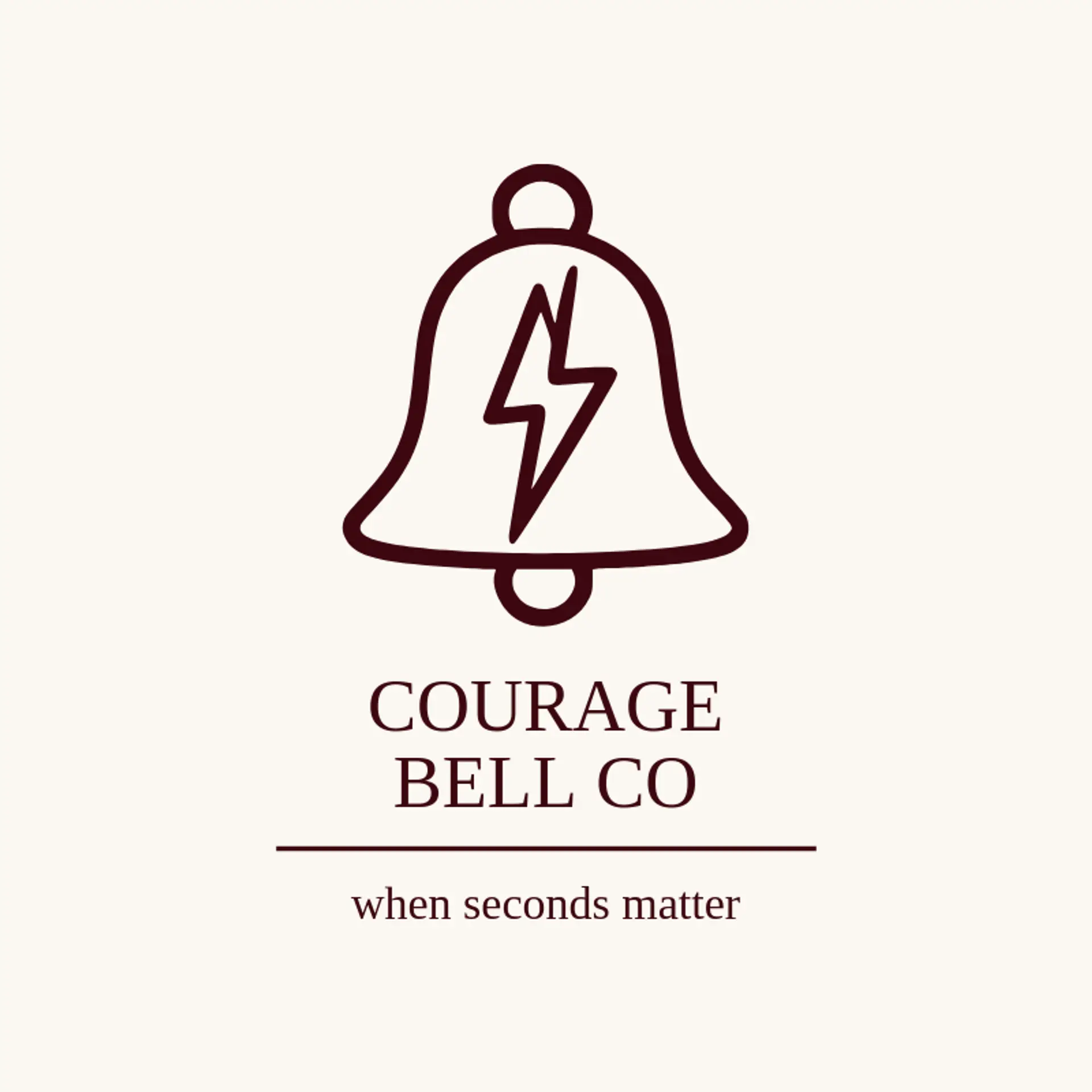 Courage Bell Co logo for fire station