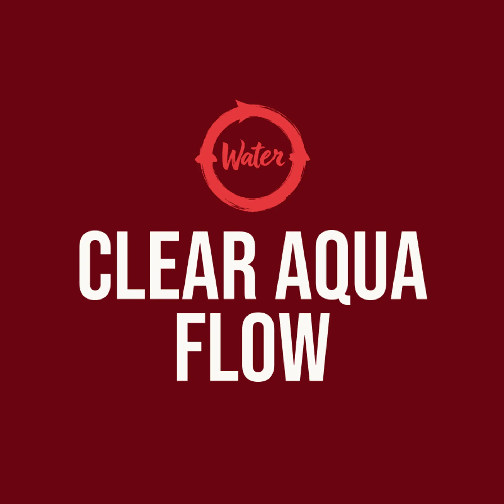 Clear Aqua Flow logo for water refilling station