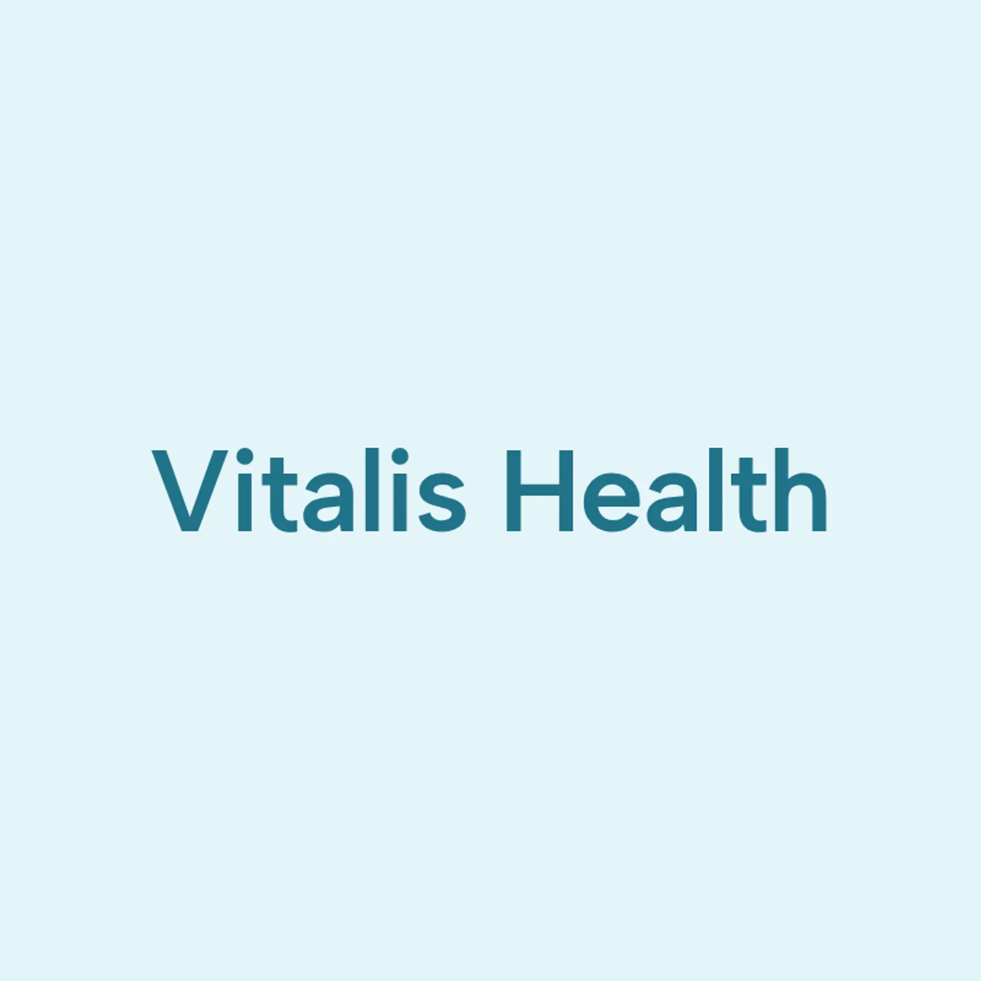 Vitalis Health logo for healthcare