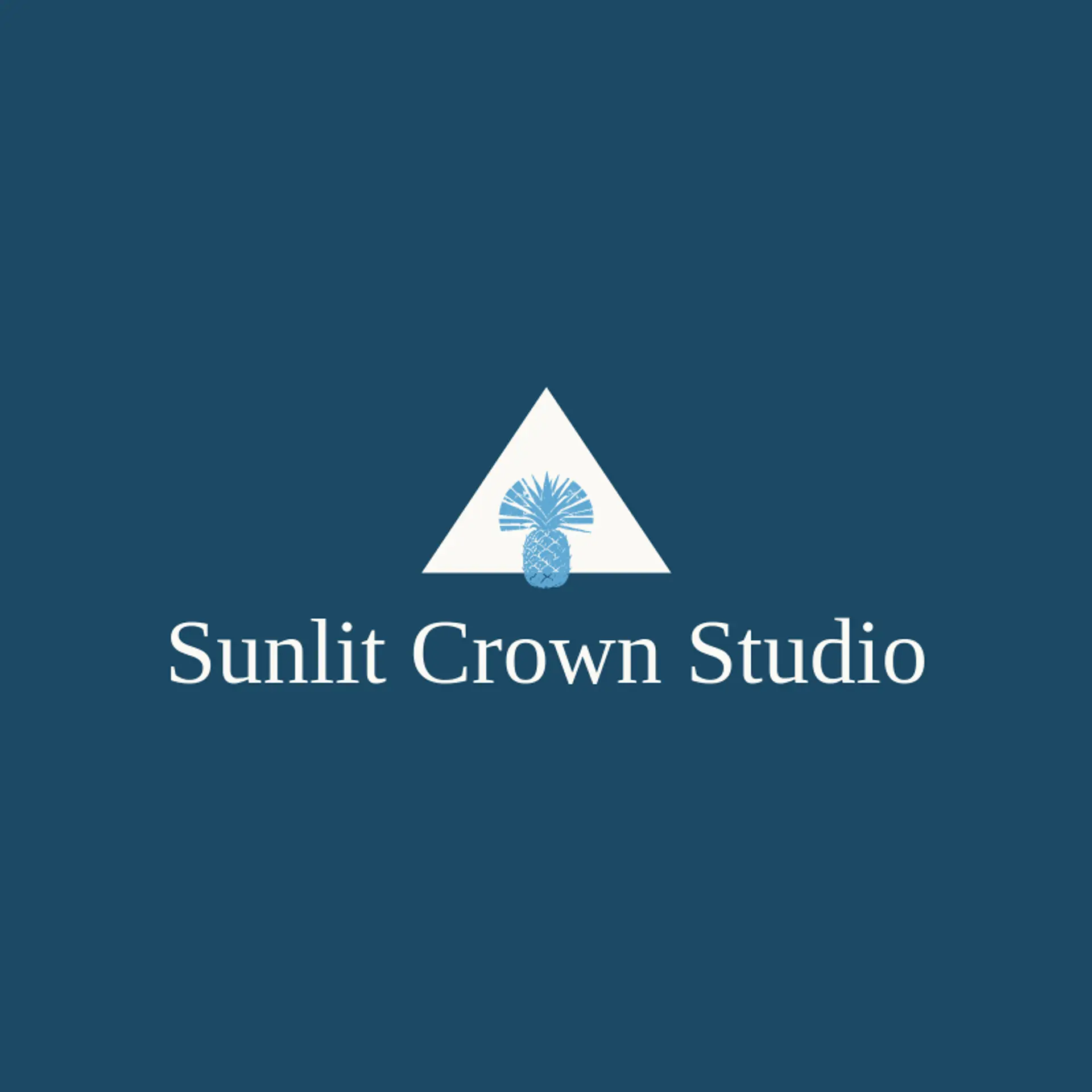 Sunlit Crown Studio logo for pineapple