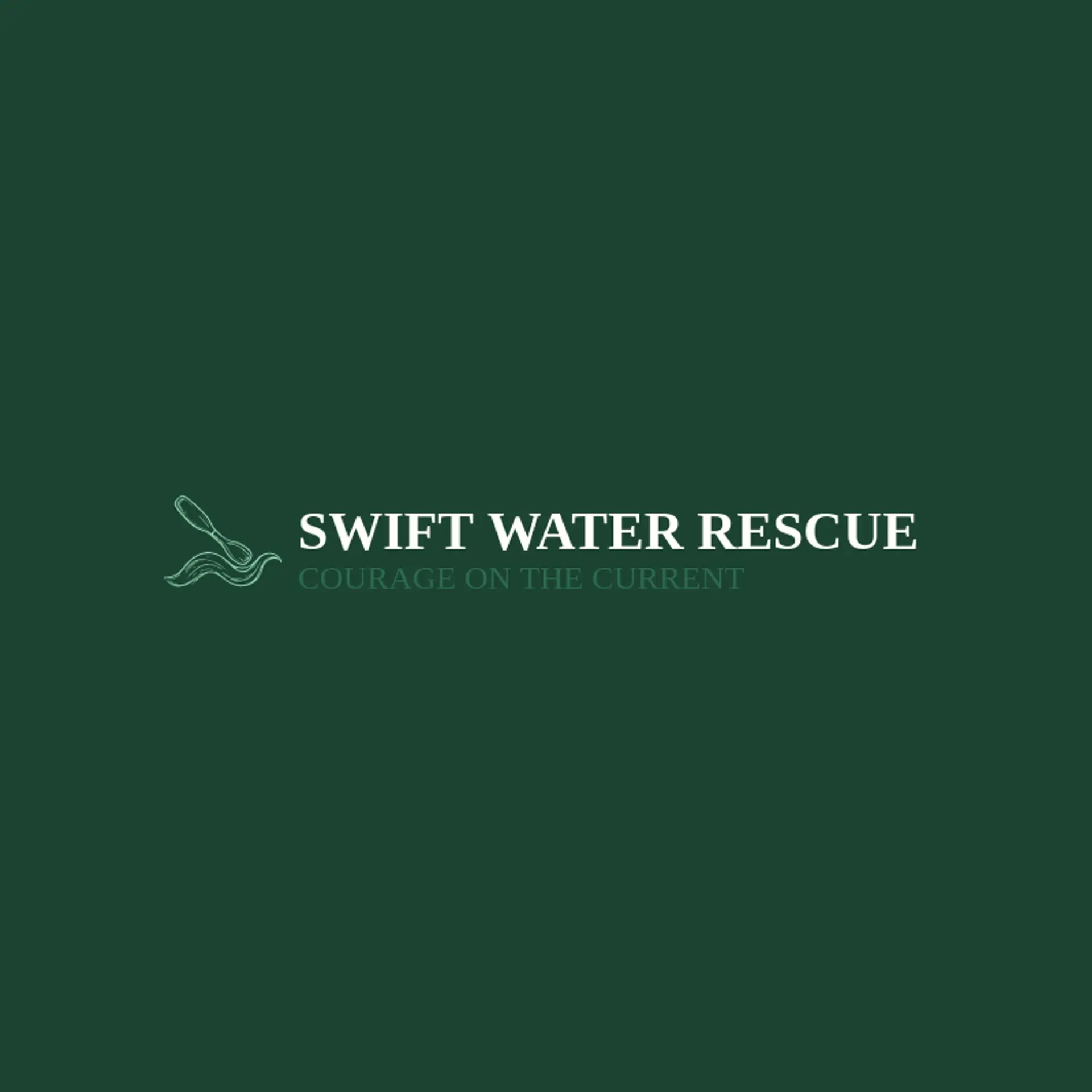 Swift Water Rescue logo for rescue