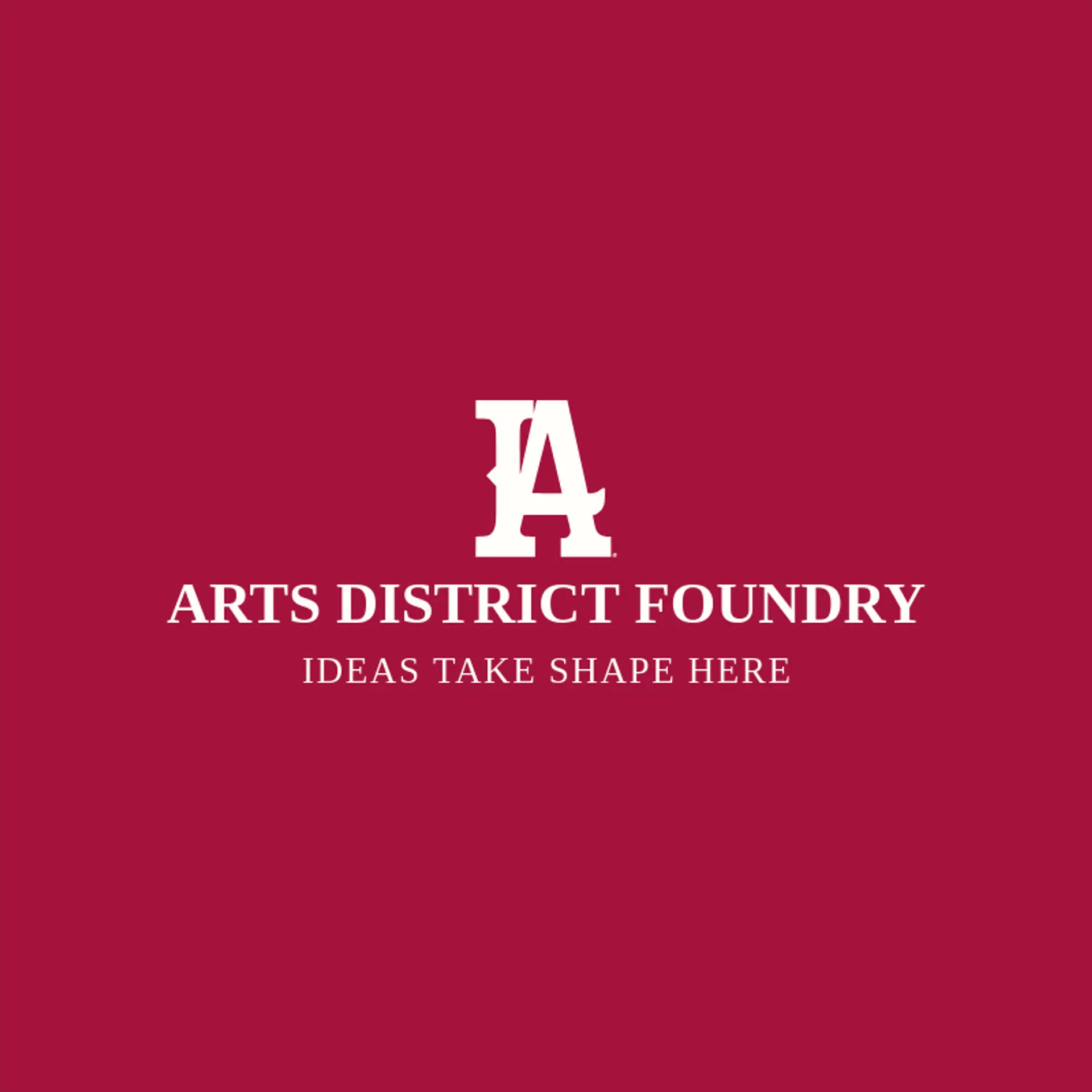 Arts District Foundry logo for los angeles