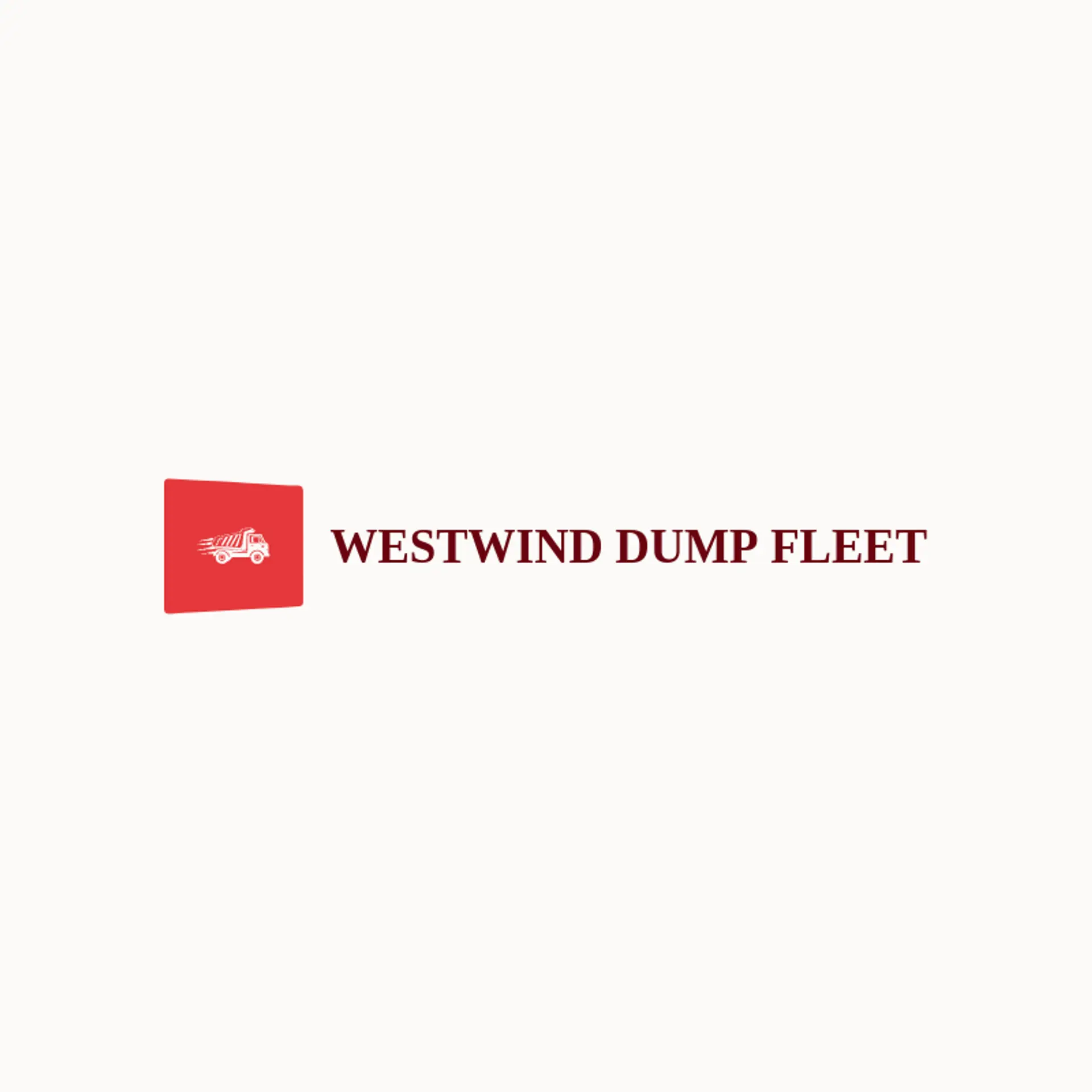 Westwind Dump Fleet logo for dump truck