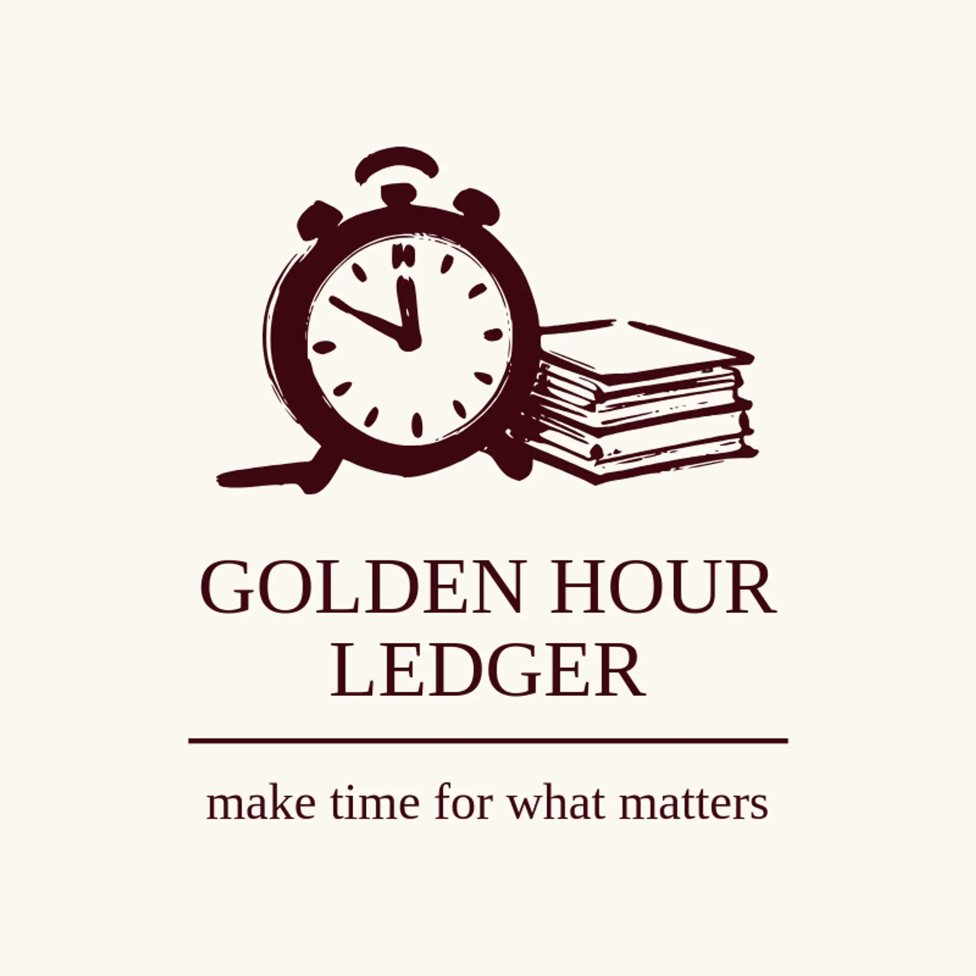 Golden Hour Ledger logo for bookkeeping