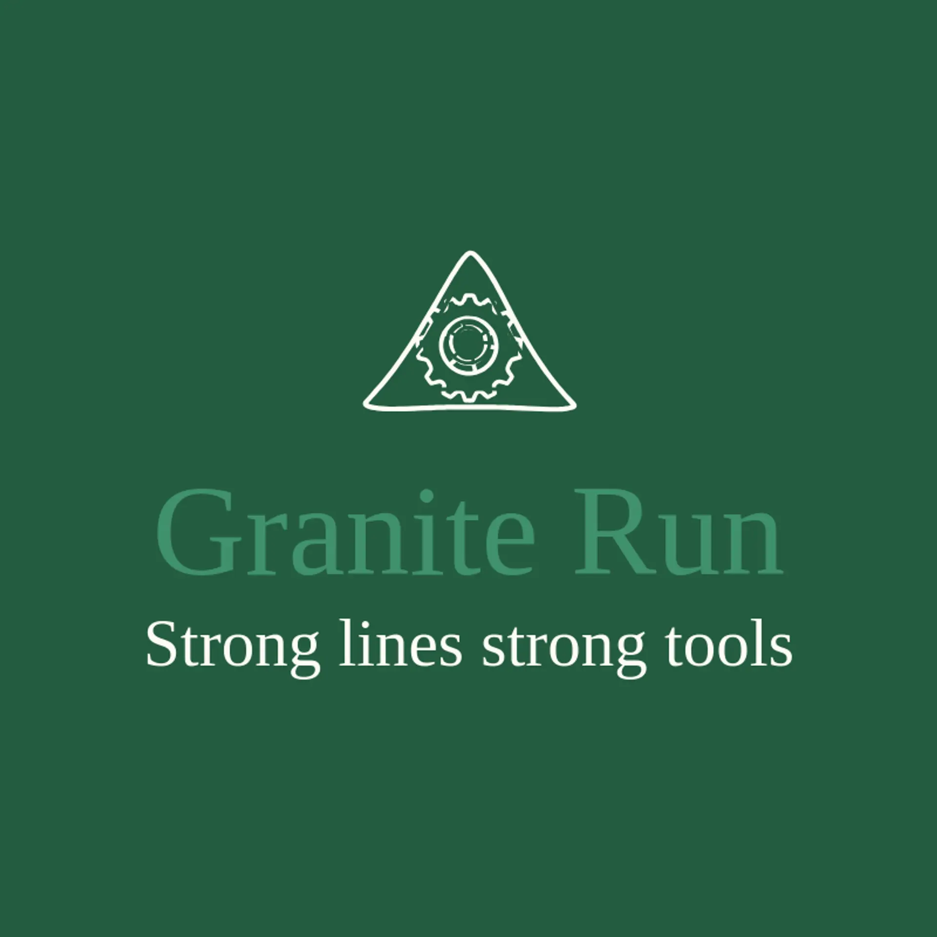 Granite Run logo for gear
