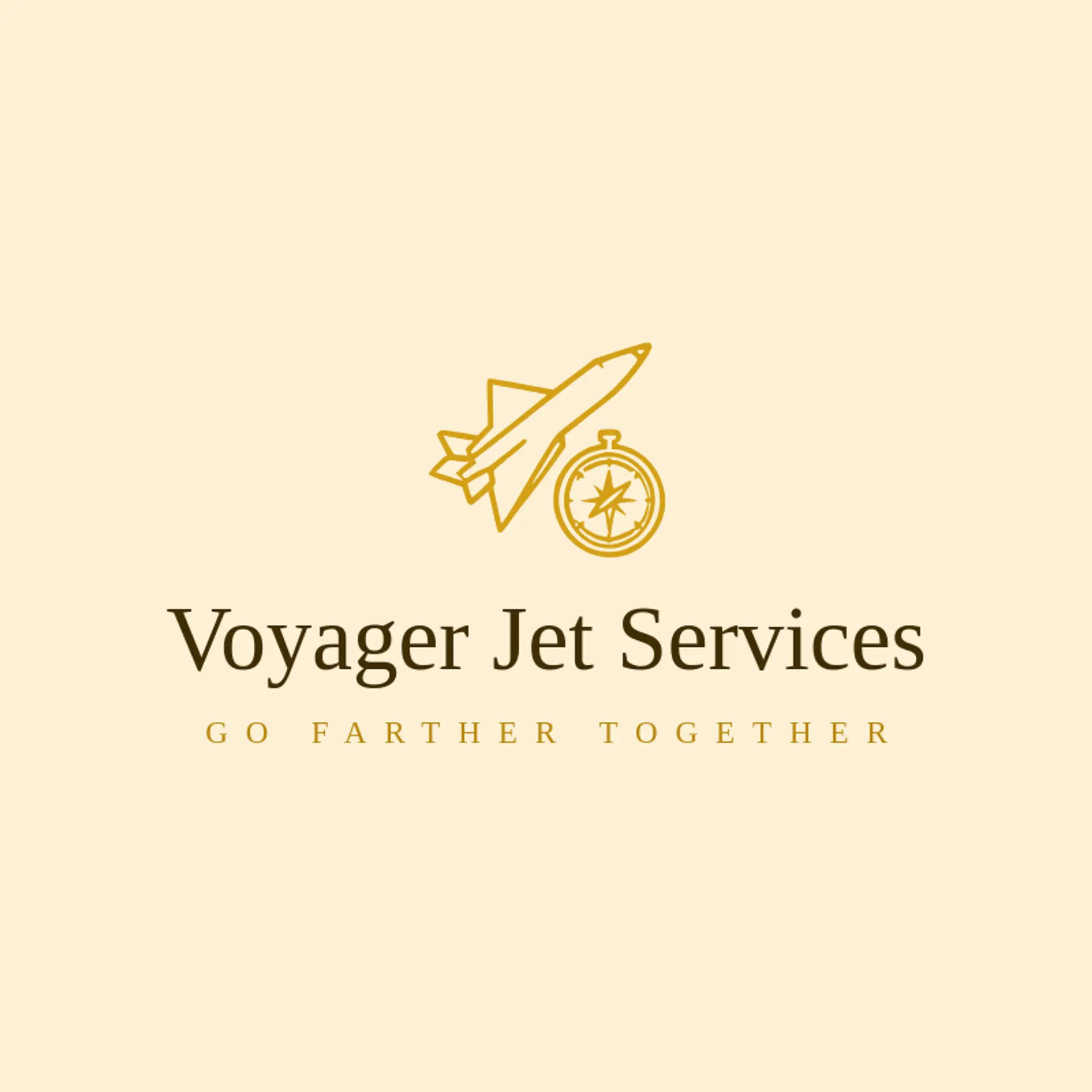 Voyager Jet Services logo for aerospace