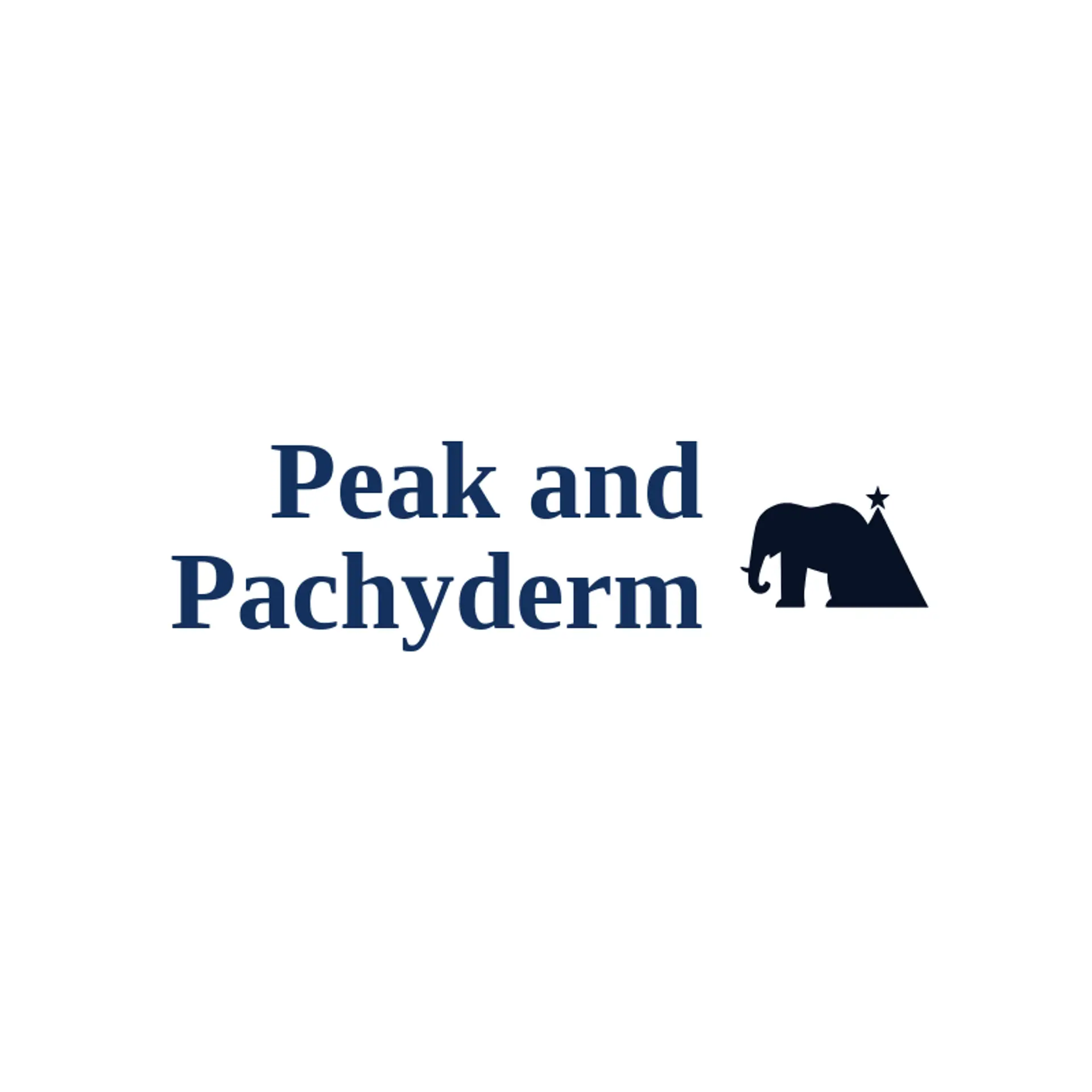 Peak and Pachyderm logo for elephant