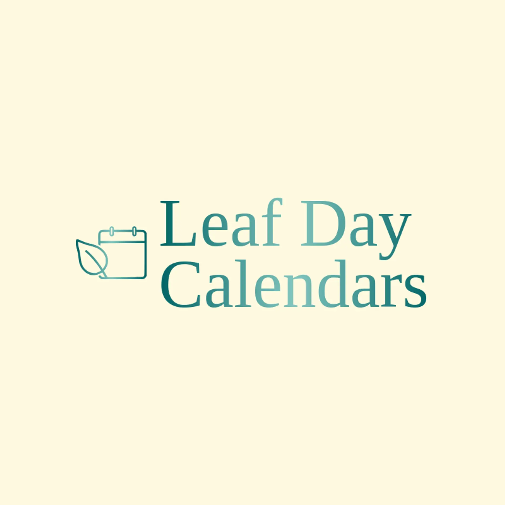 Leaf Day Calendars logo for calendar