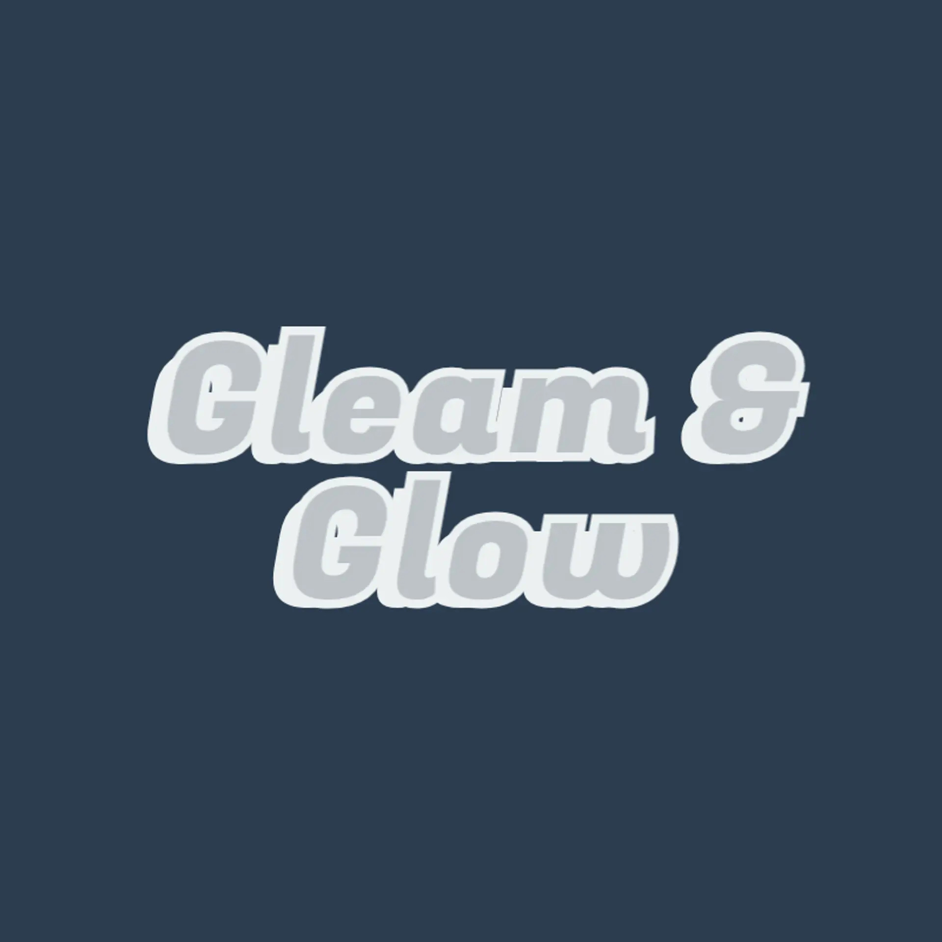 Gleam & Glow logo for commercial cleaning