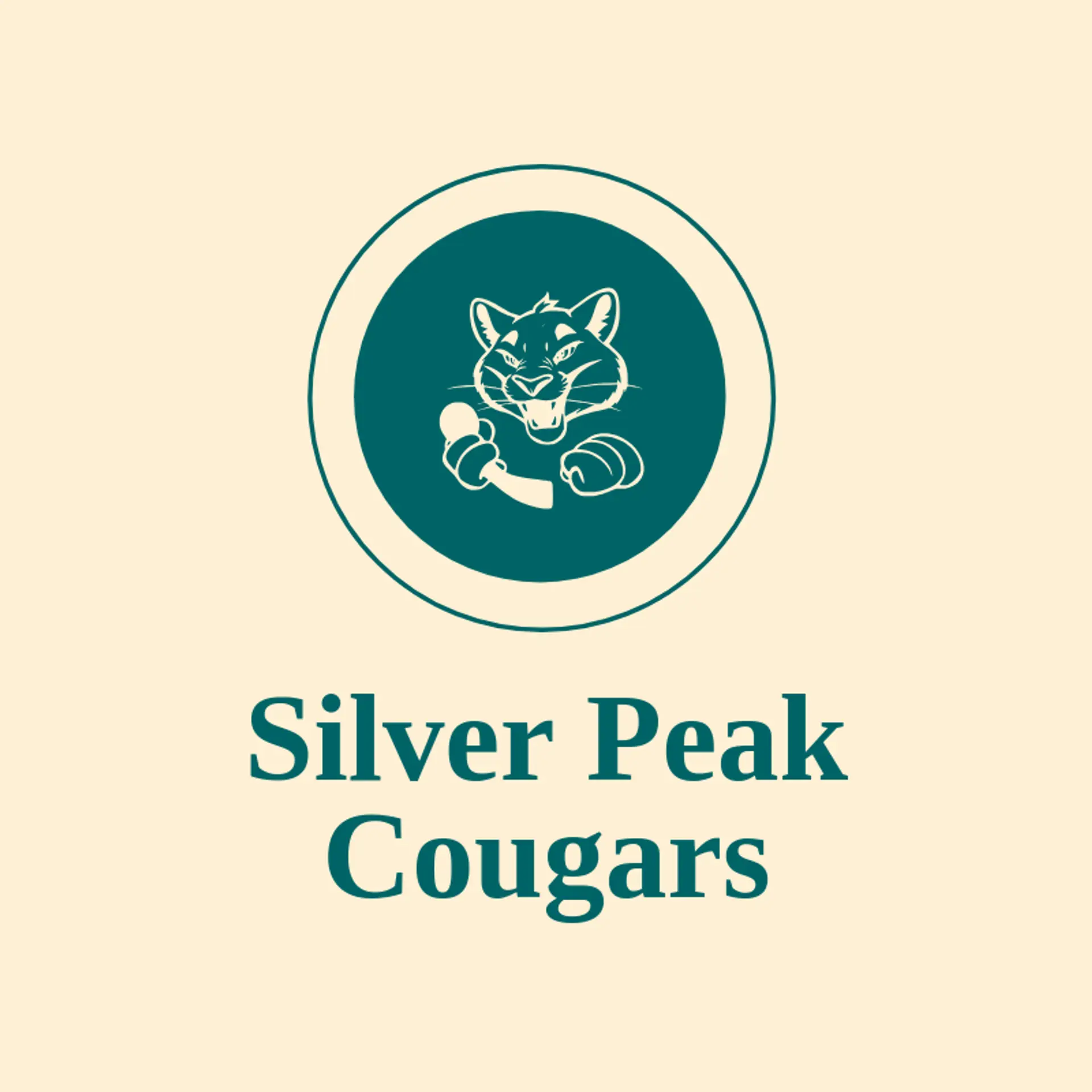 Silver Peak Cougars logo for cougar