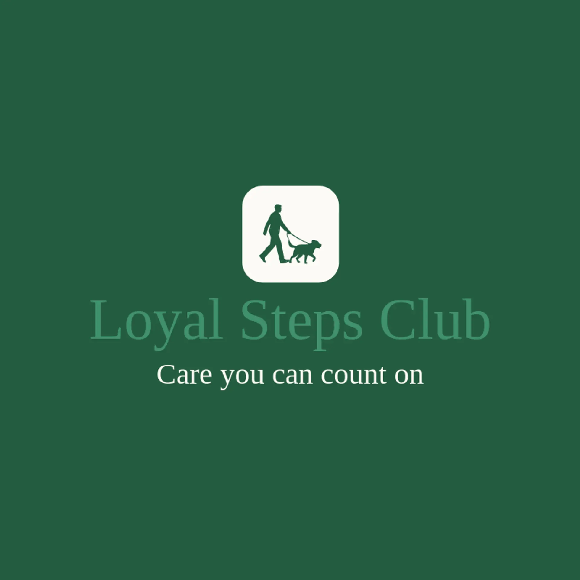 Loyal Steps Club logo for dog walking