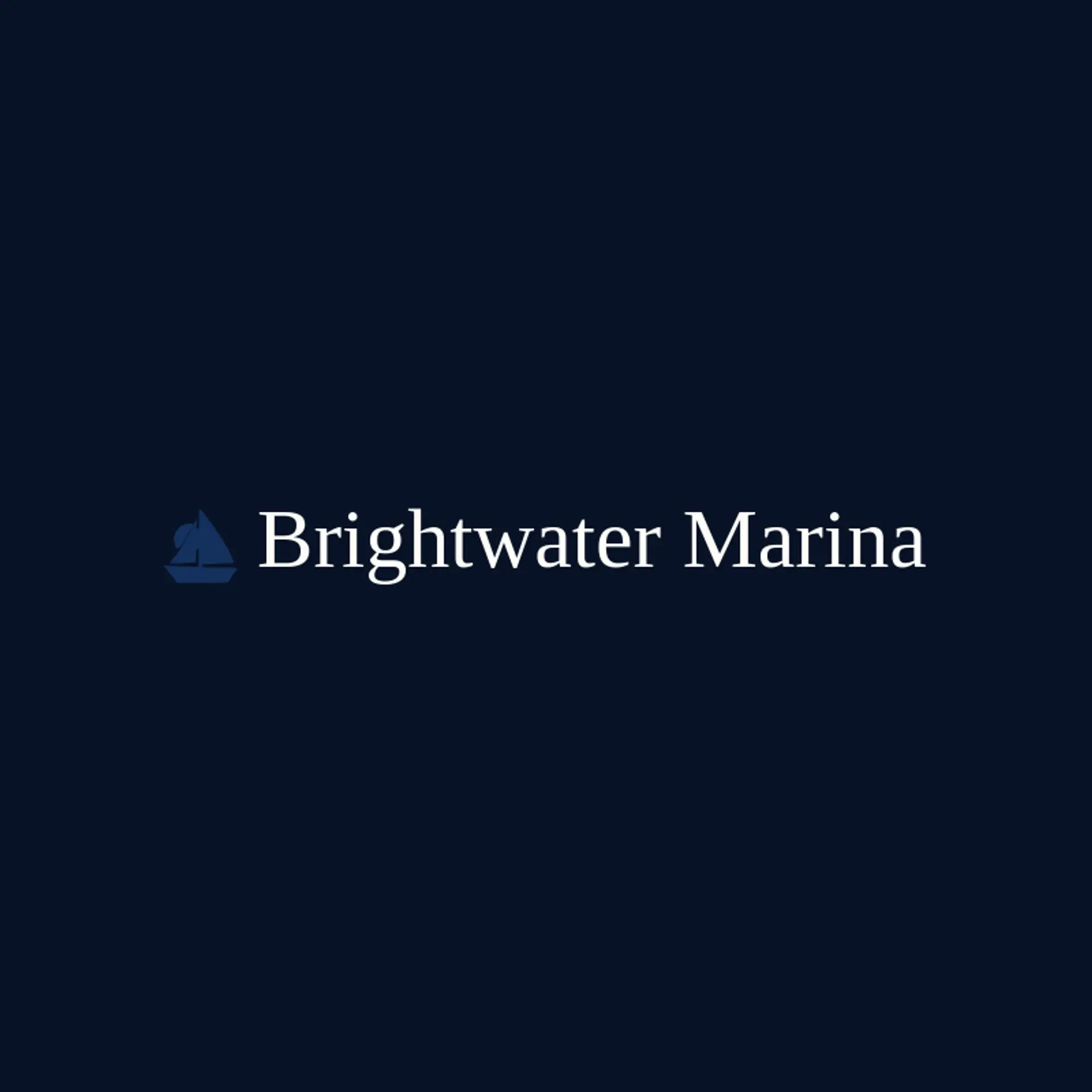 Brightwater Marina logo for harbor