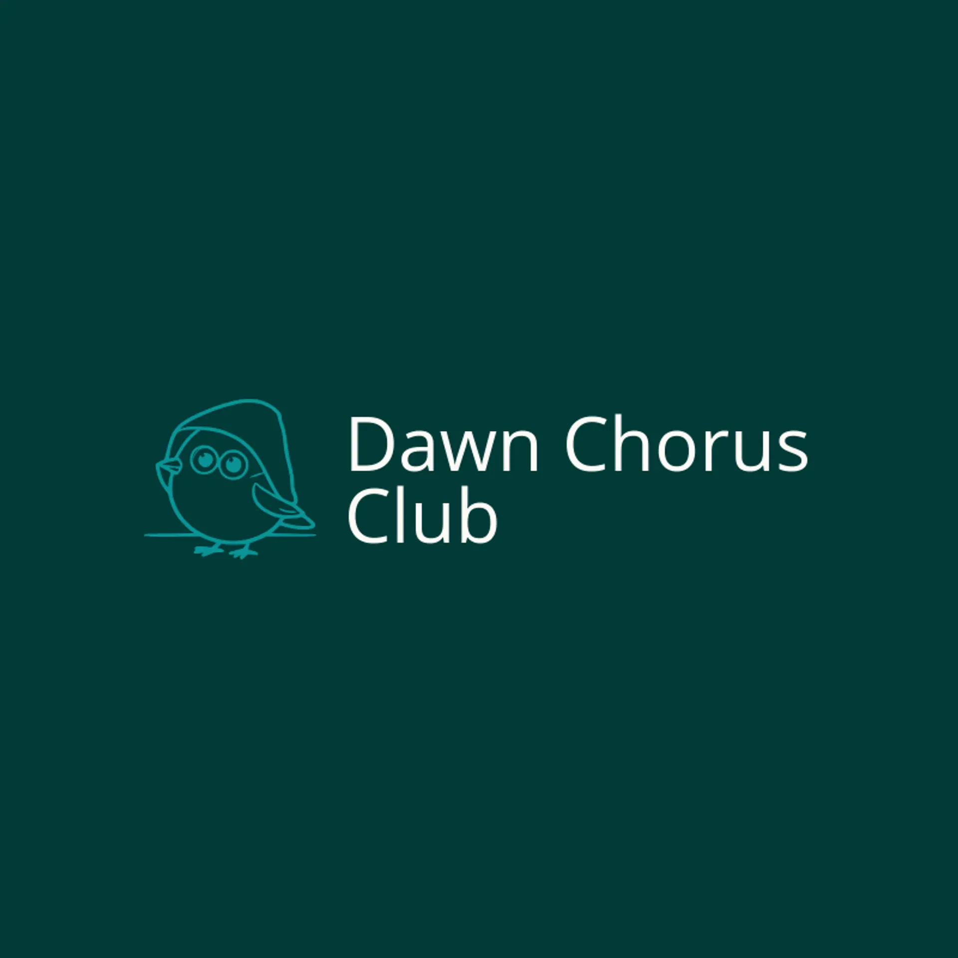 Dawn Chorus Club logo for hood
