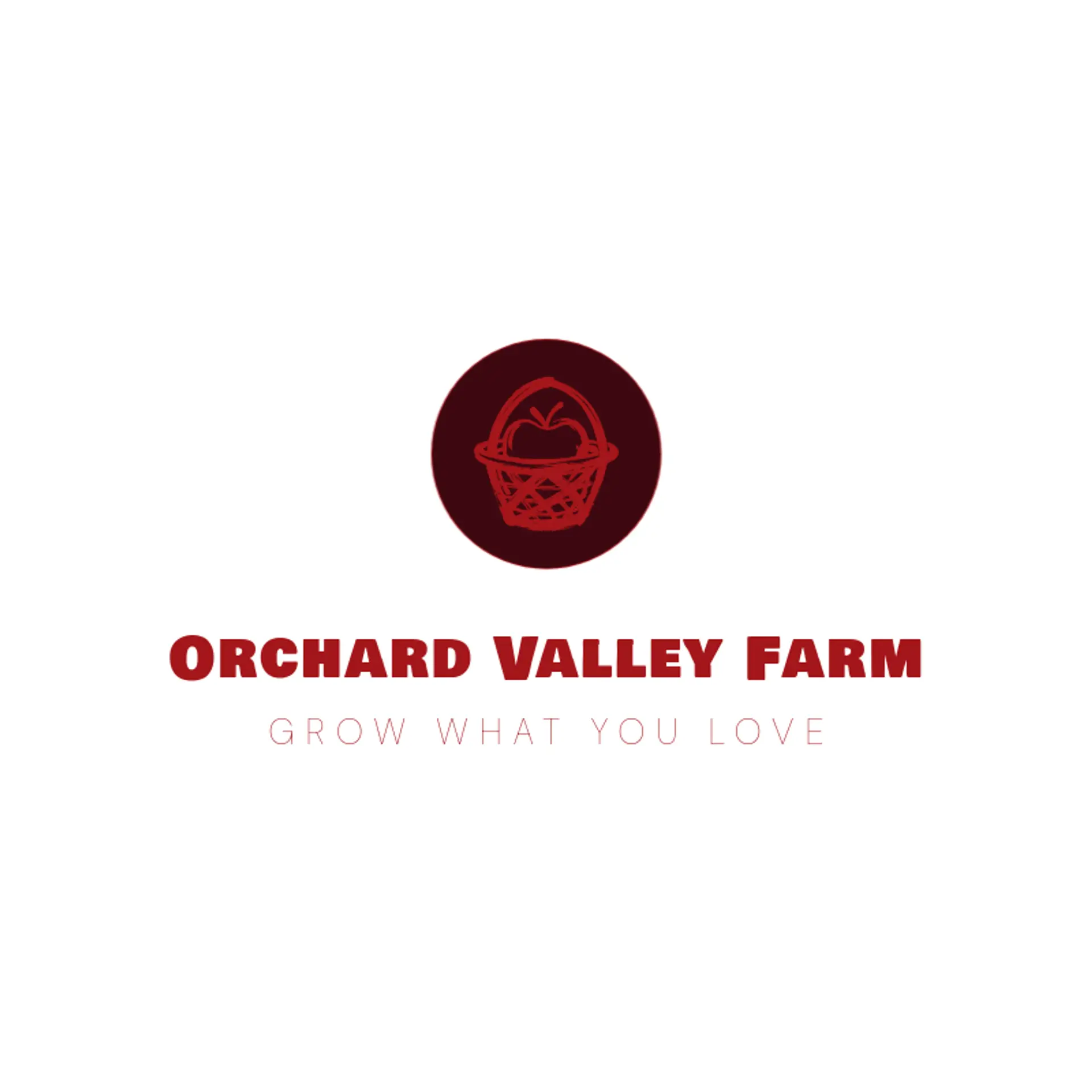 Orchard Valley Farm logo for apple