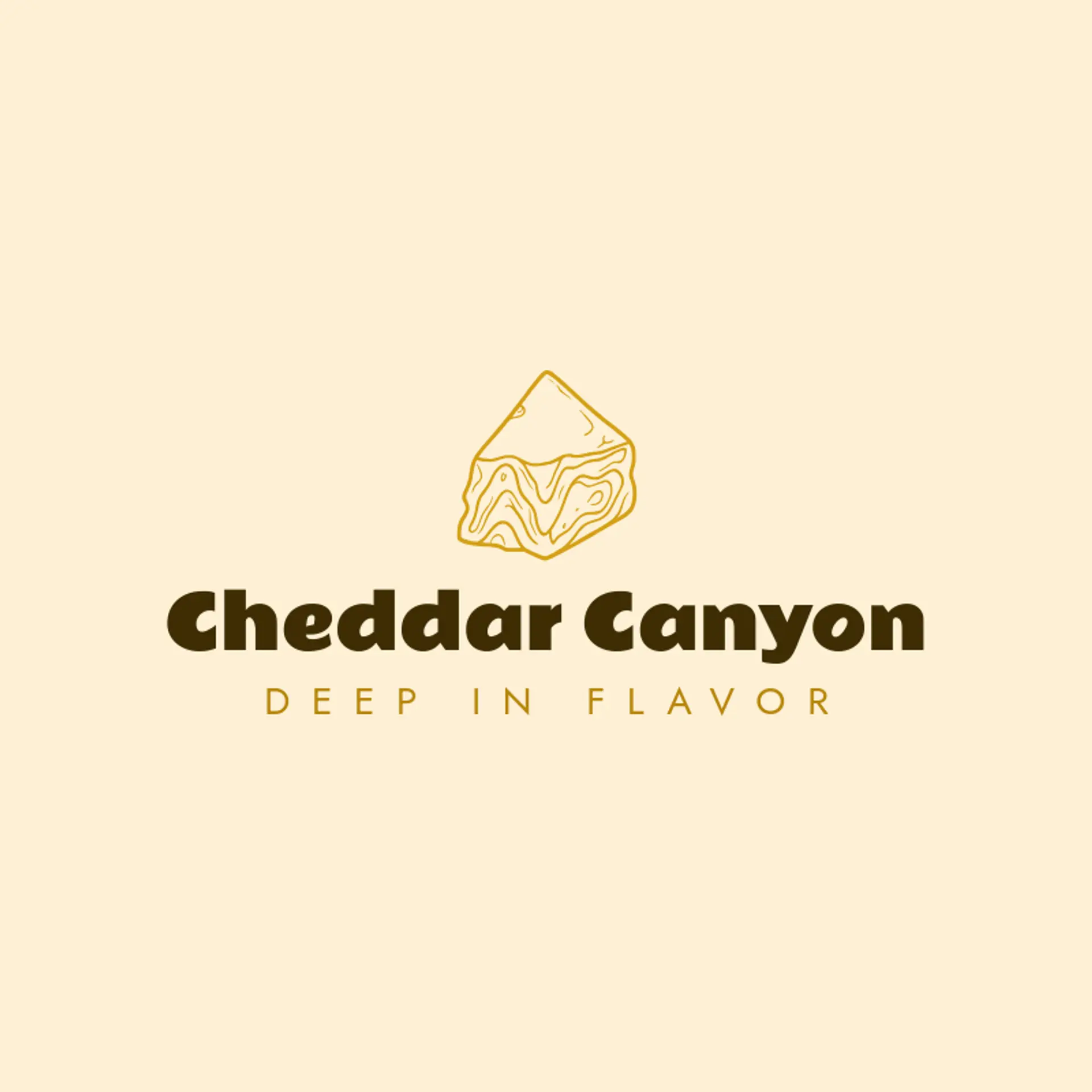 Cheddar Canyon logo for cheese