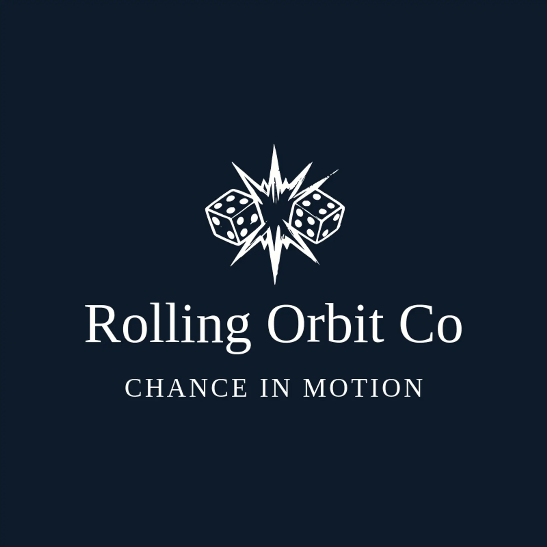 Rolling Orbit Co logo for dice