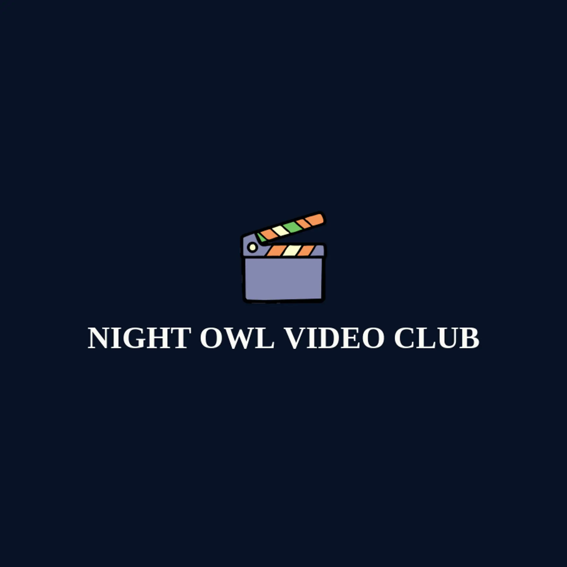 Night Owl Video Club logo for blockbuster