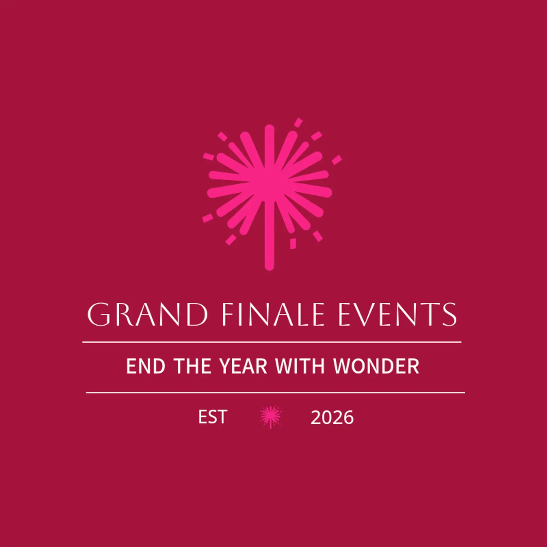 Grand Finale Events logo for birthday