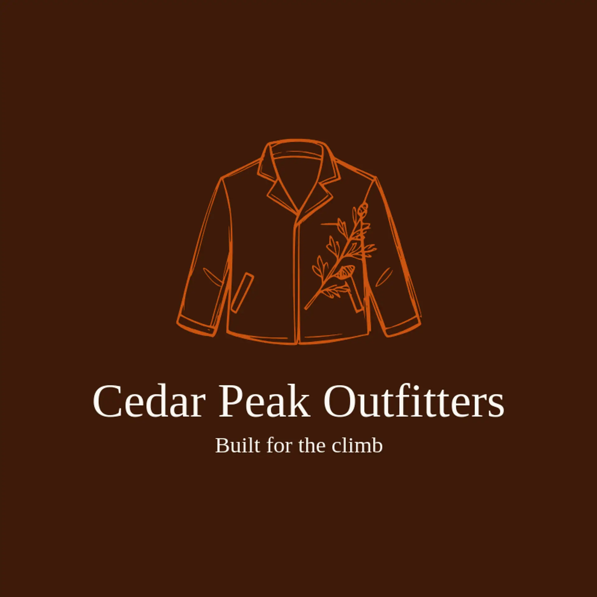 Cedar Peak Outfitters logo for jacket