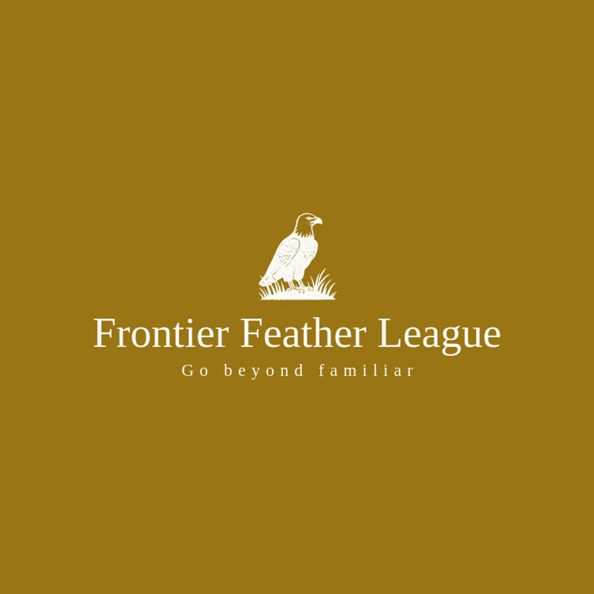 Frontier Feather League logo for bald eagle