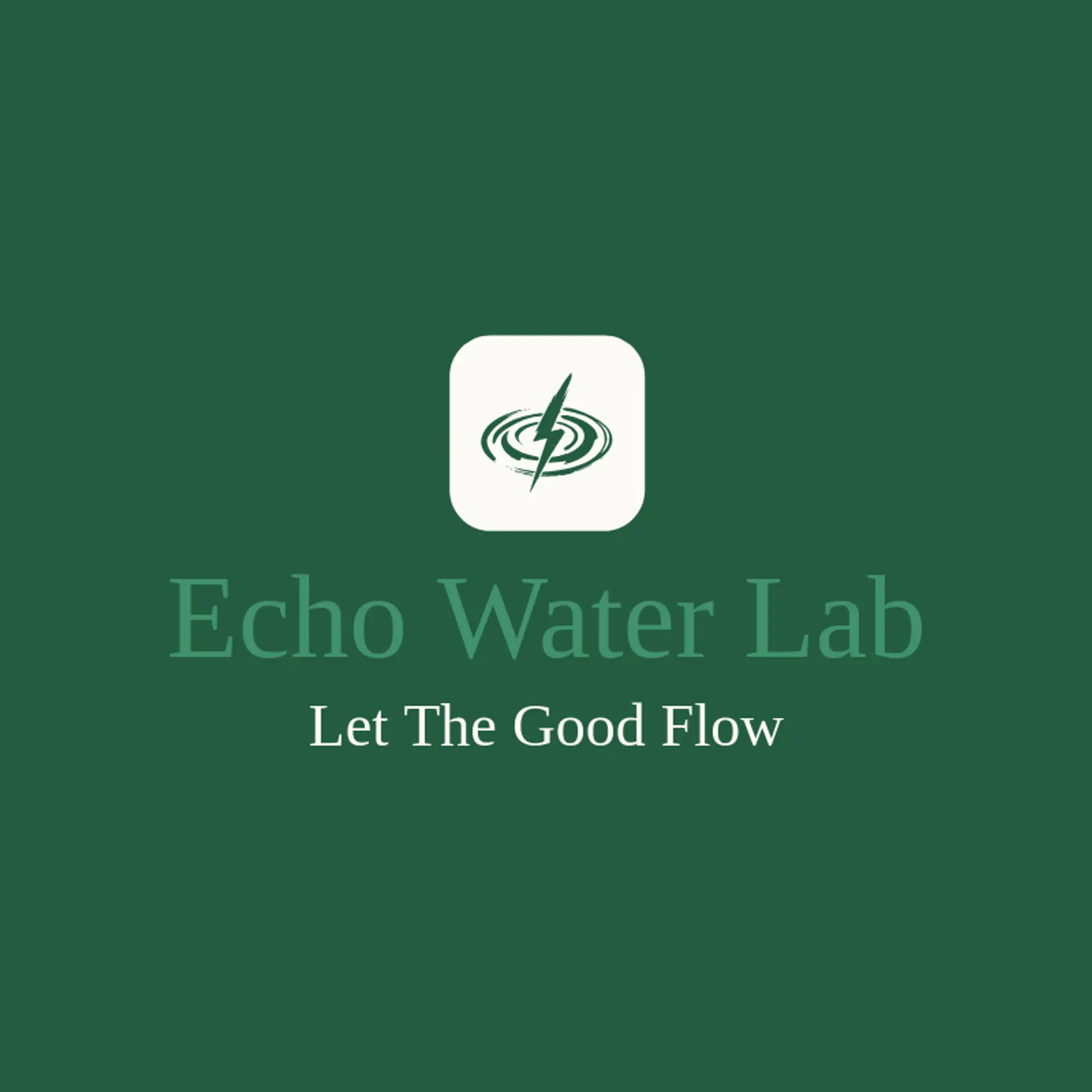 Echo Water Lab logo for drip