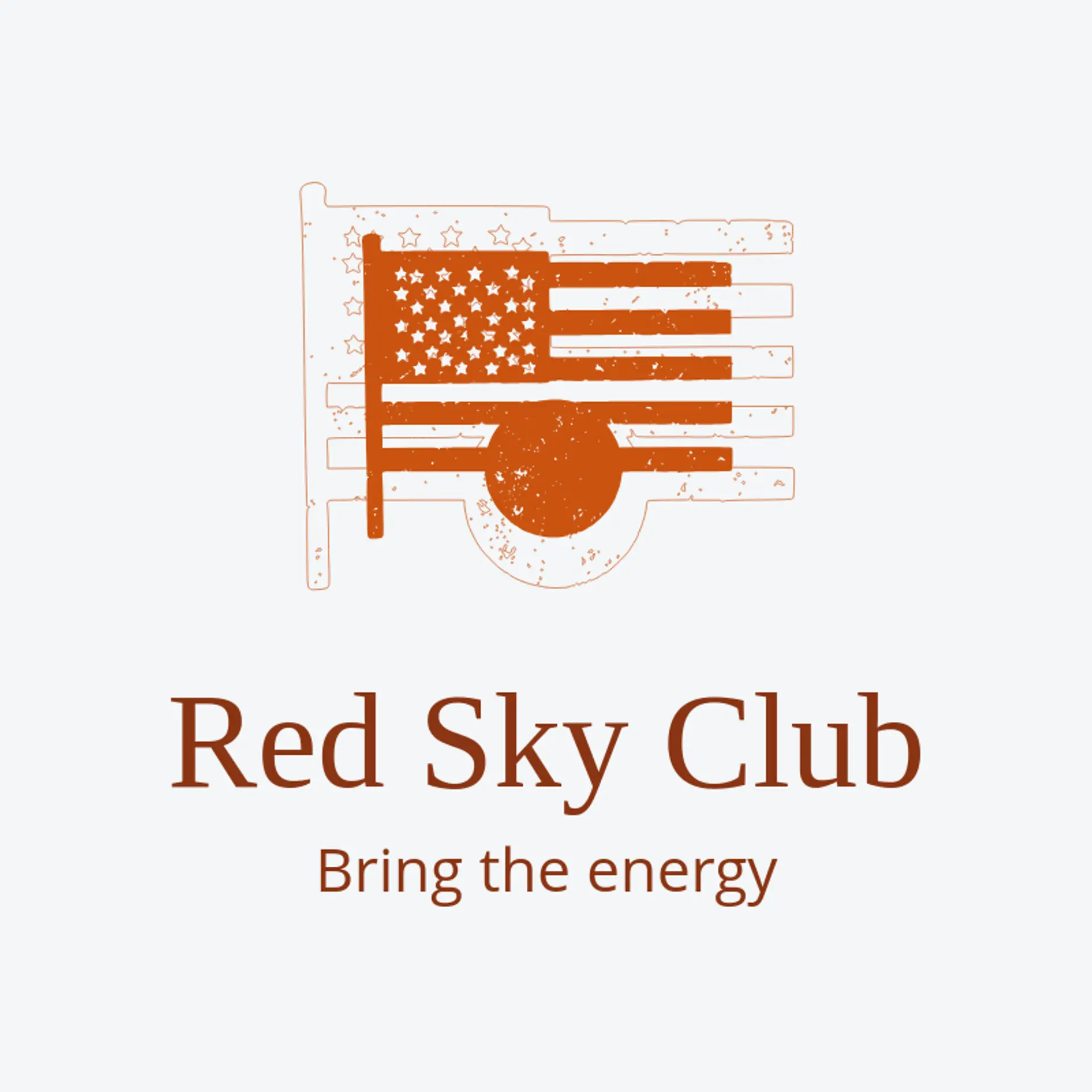 Red Sky Club logo for usa flag