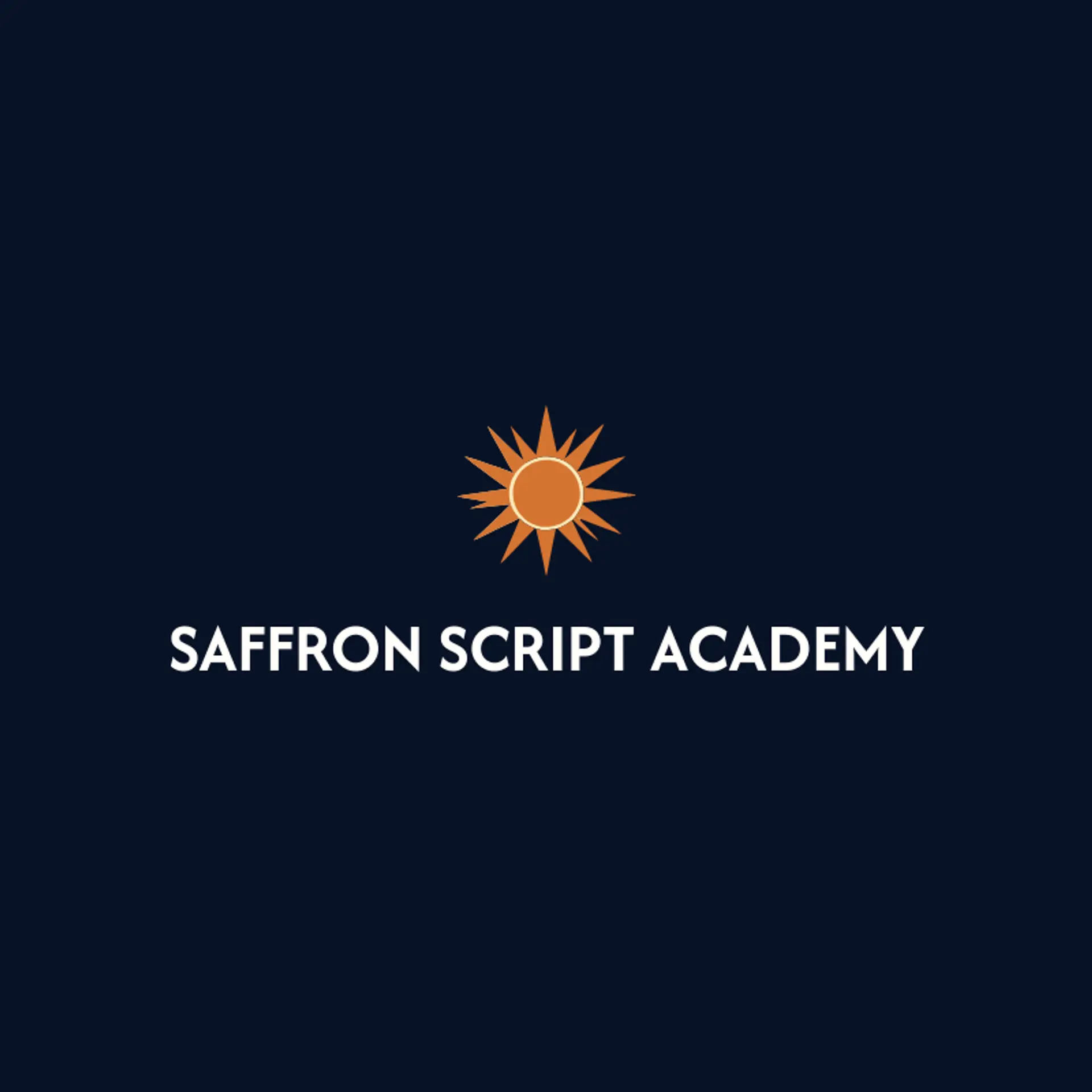 Saffron Script Academy logo for hindi