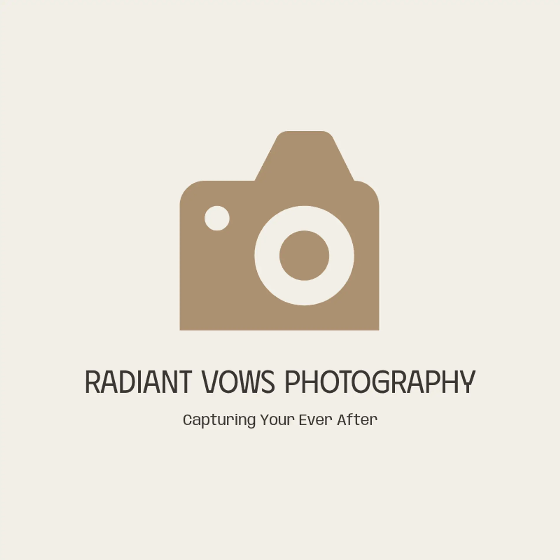 Radiant Vows Photography logo for wedding photographer