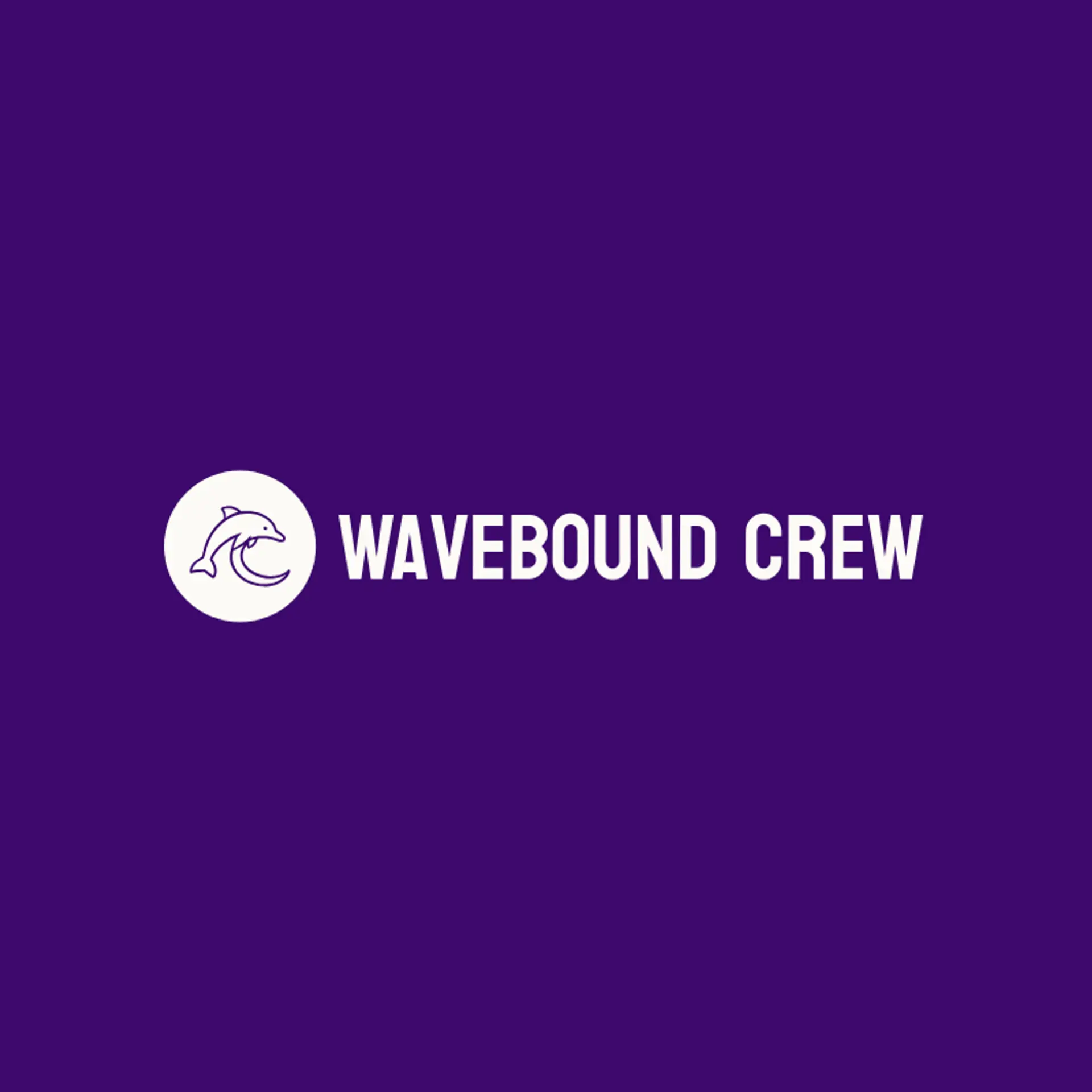 Wavebound Crew logo for dolphin