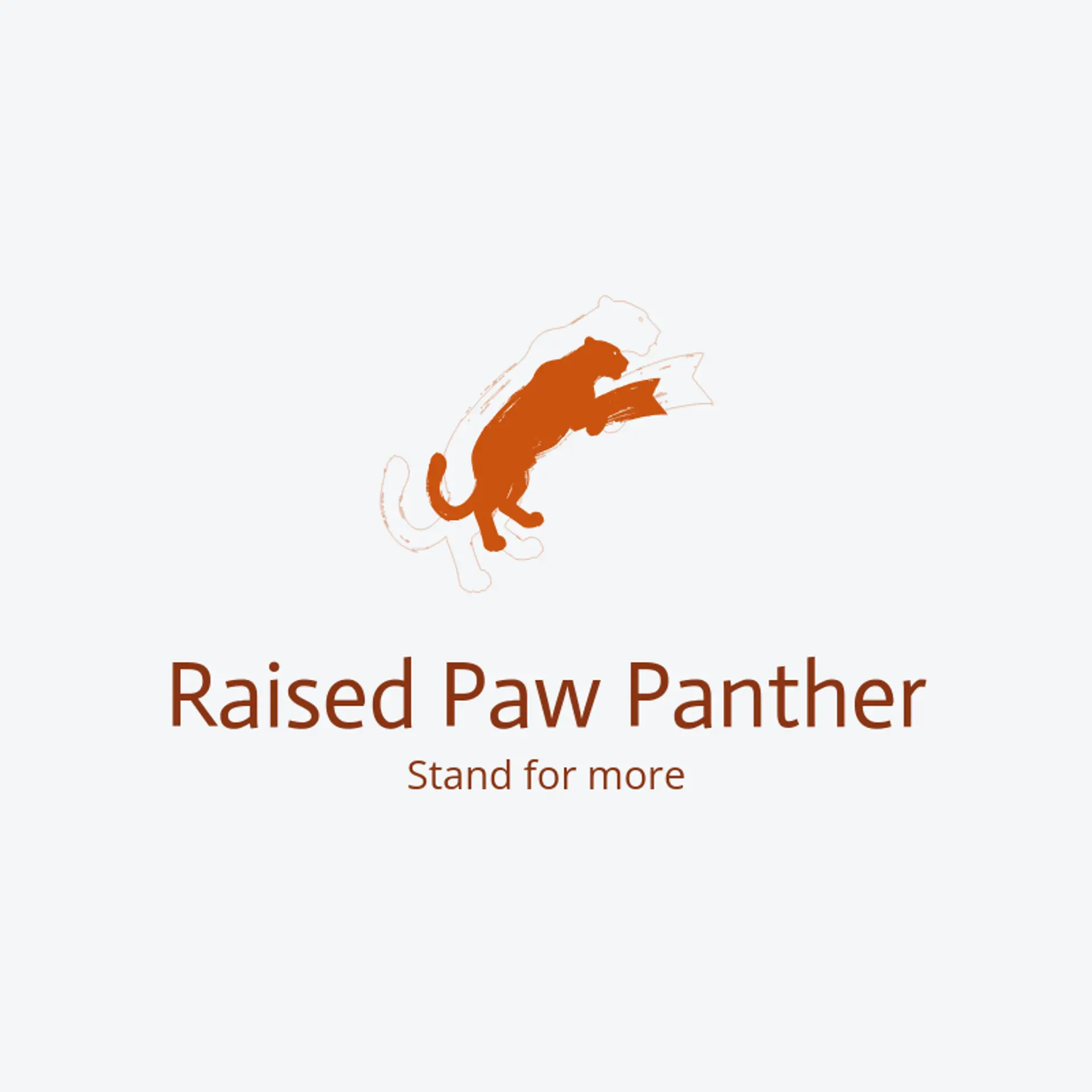 Raised Paw Panther logo for panther