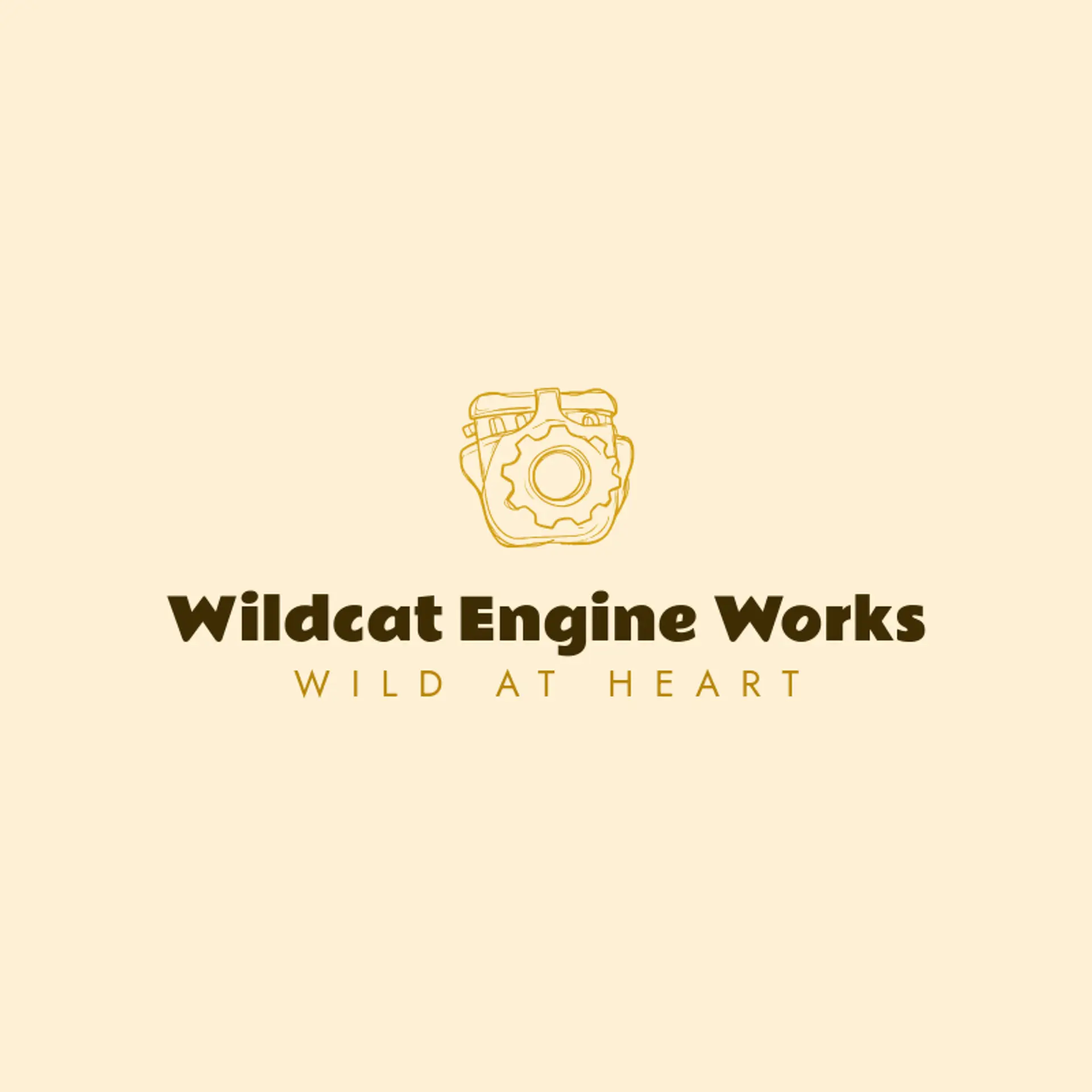 Wildcat Engine Works logo for engine