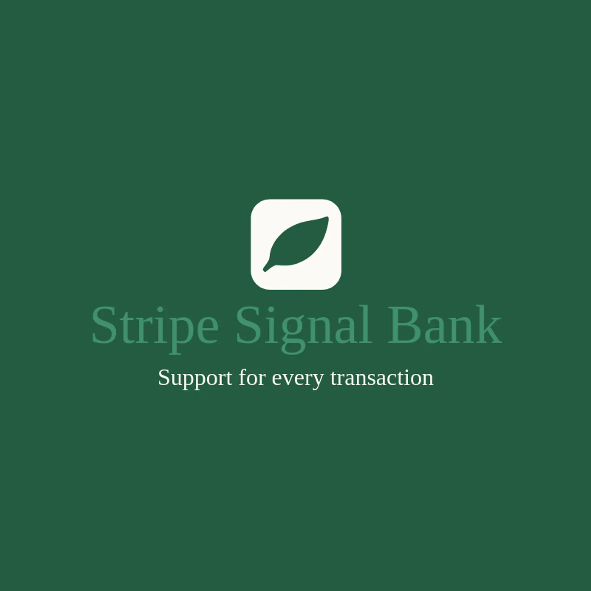 Stripe Signal Bank logo for stripe