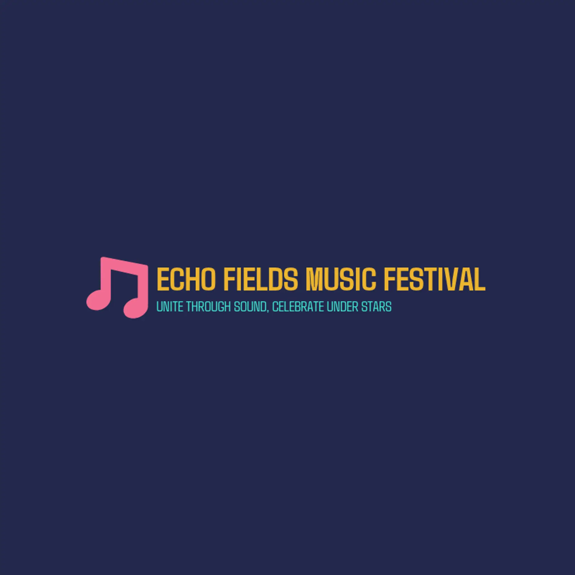 Echo Fields Music Festival logo for music festival