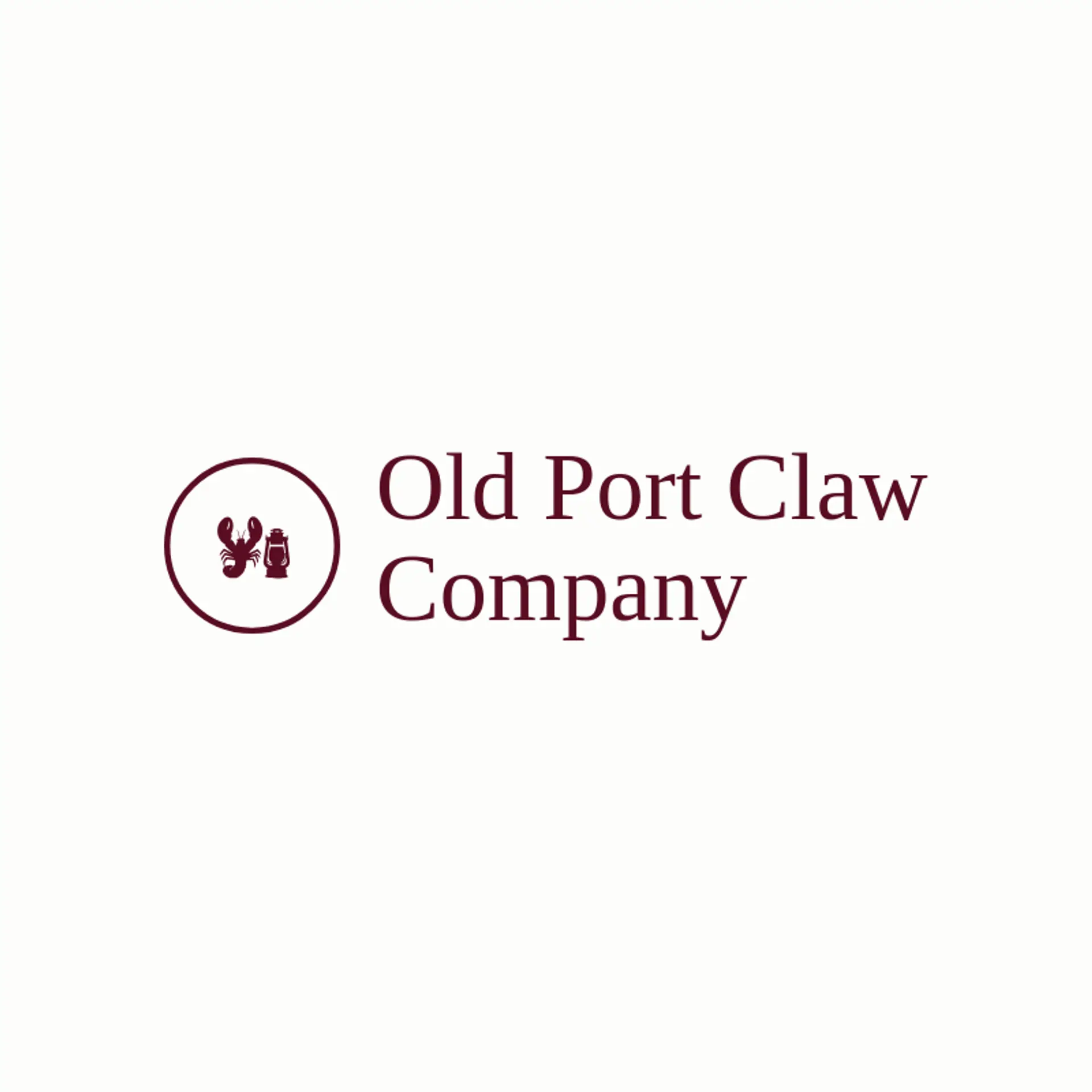 Old Port Claw Company logo for lobster