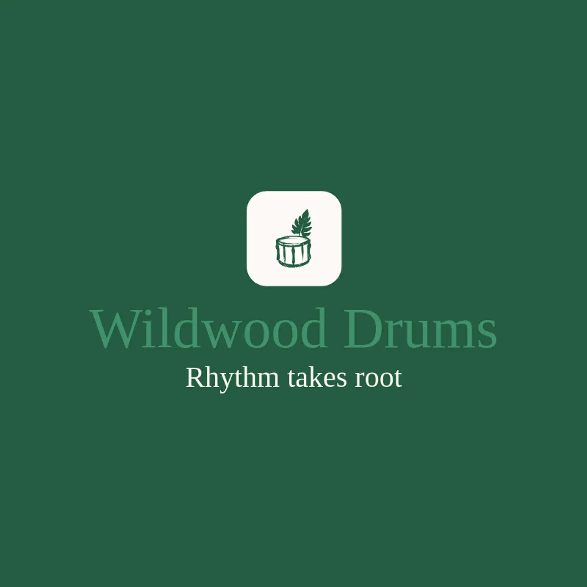 Wildwood Drums logo for drum