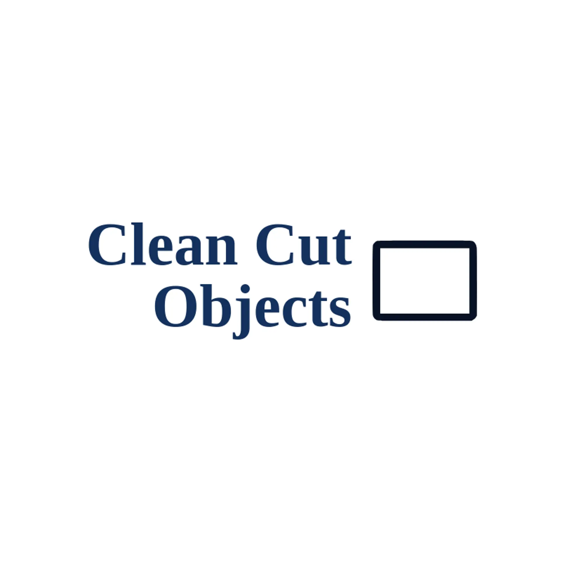 Clean Cut Objects logo for rectangle