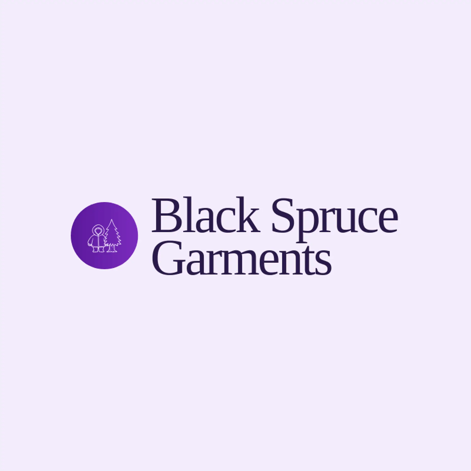 Black Spruce Garments logo for jacket