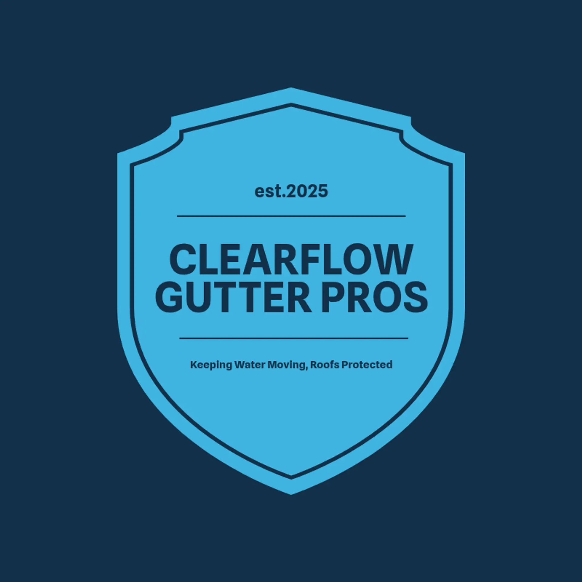 ClearFlow Gutter Pros logo for gutter cleaning