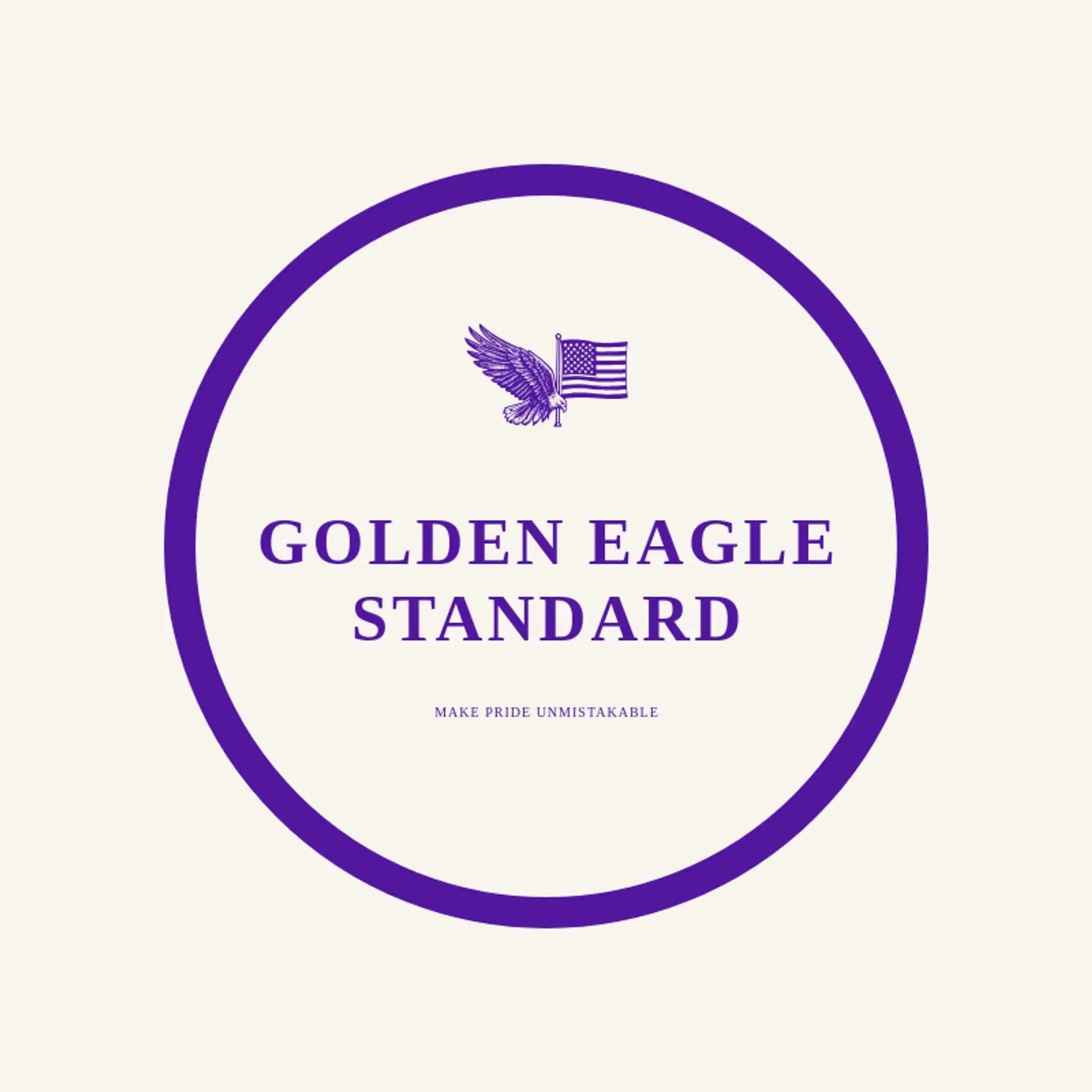 Golden Eagle Standard logo for american flag