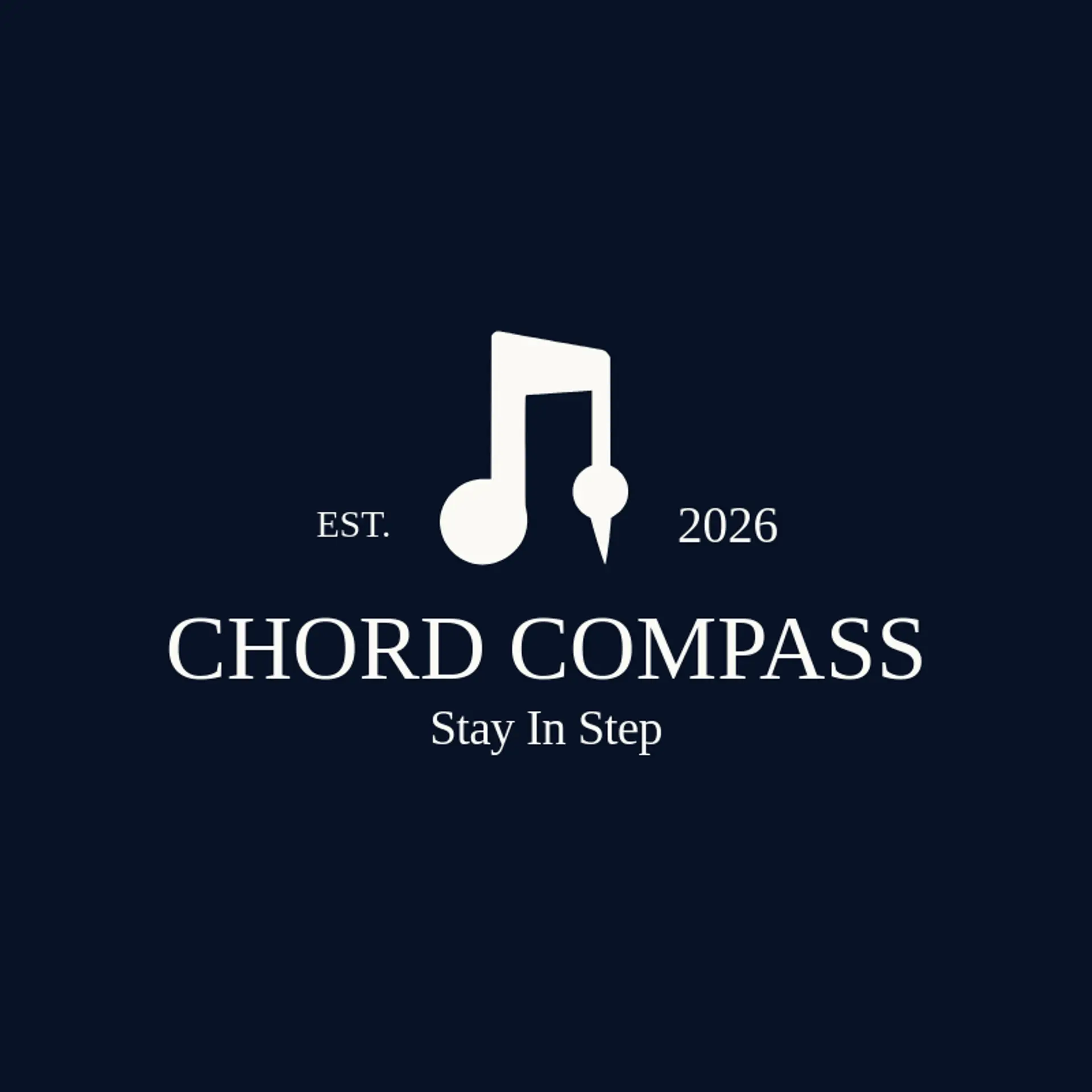 Chord Compass logo for music note