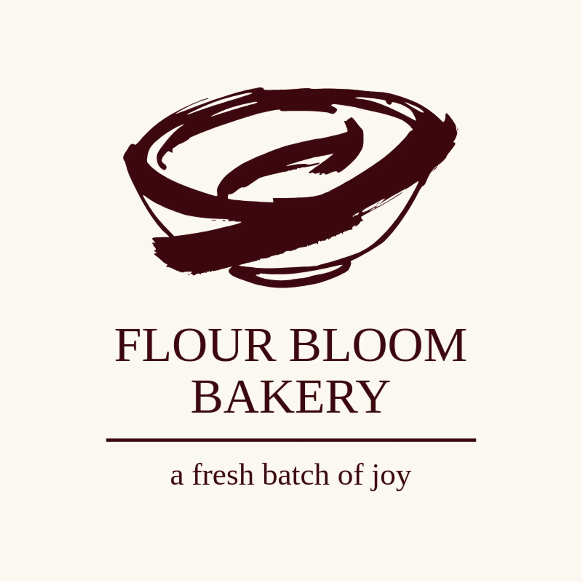 Flour Bloom Bakery logo for dish