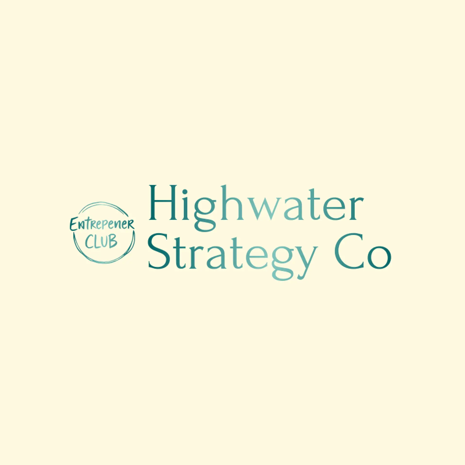Highwater Strategy Co logo for entrepreneur