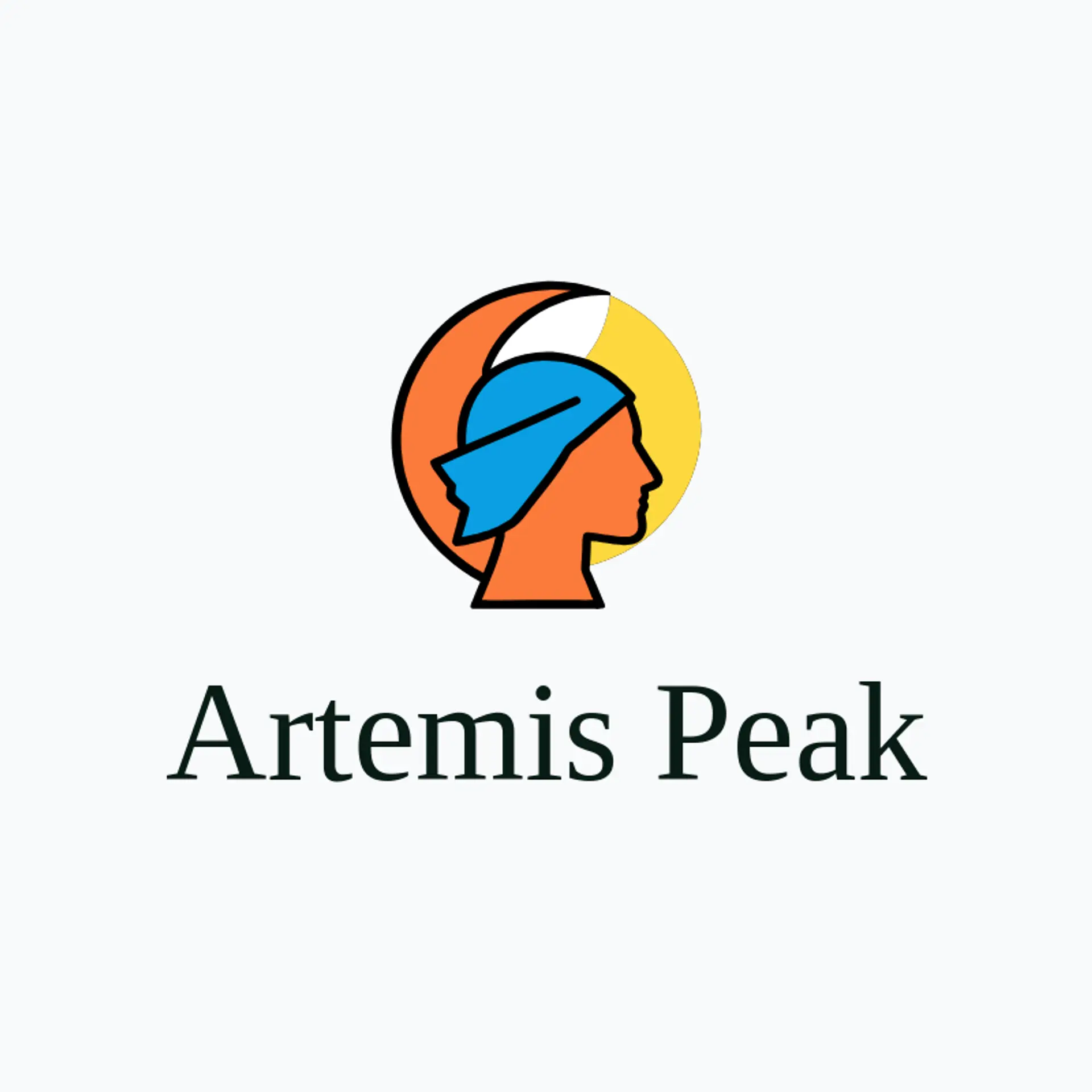 Artemis Peak logo for greek god