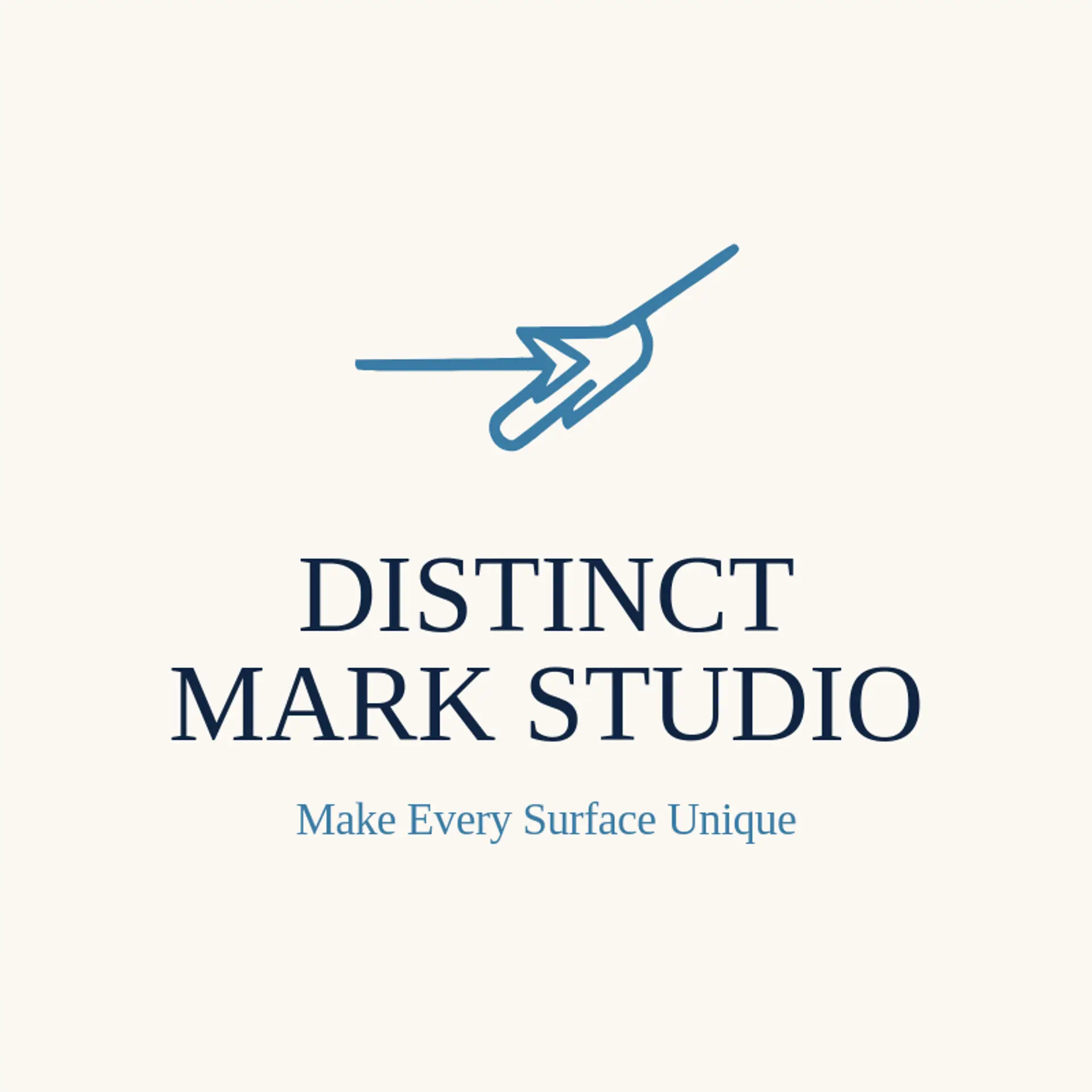 Distinct Mark Studio logo for laser engraving