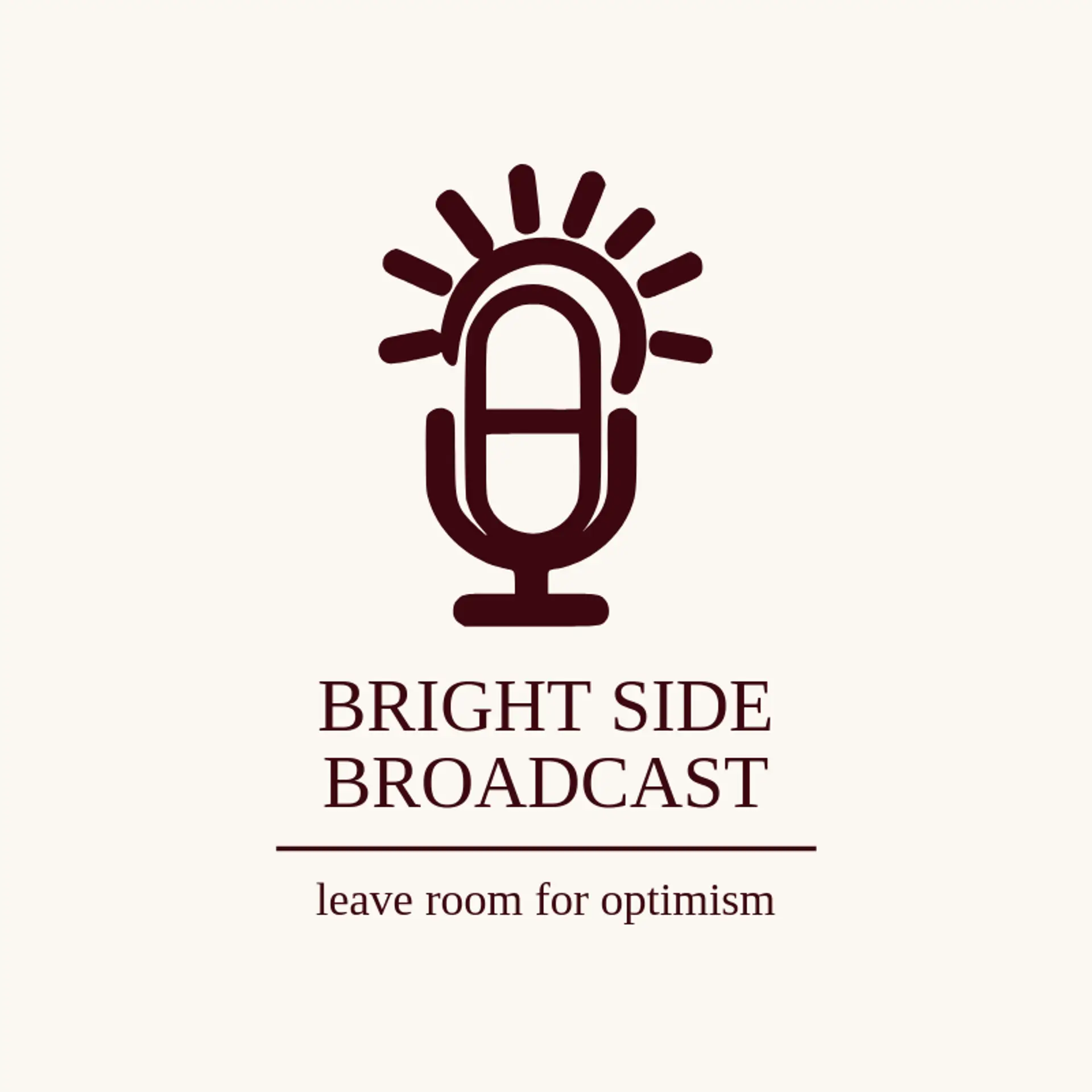Bright Side Broadcast logo for talk show